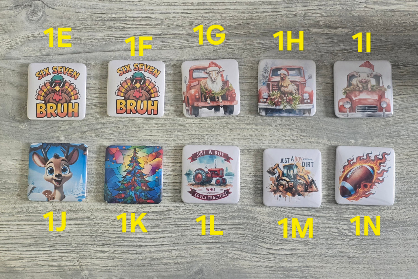 RTS Christmas magnets