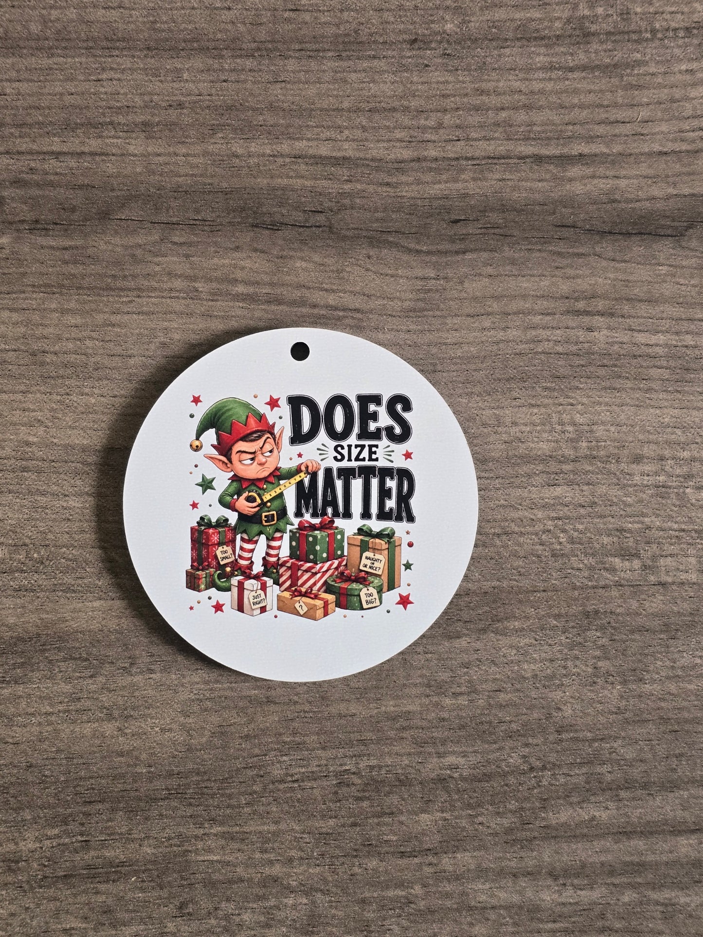 UV printed Sarcastic funny Christmas Ornaments