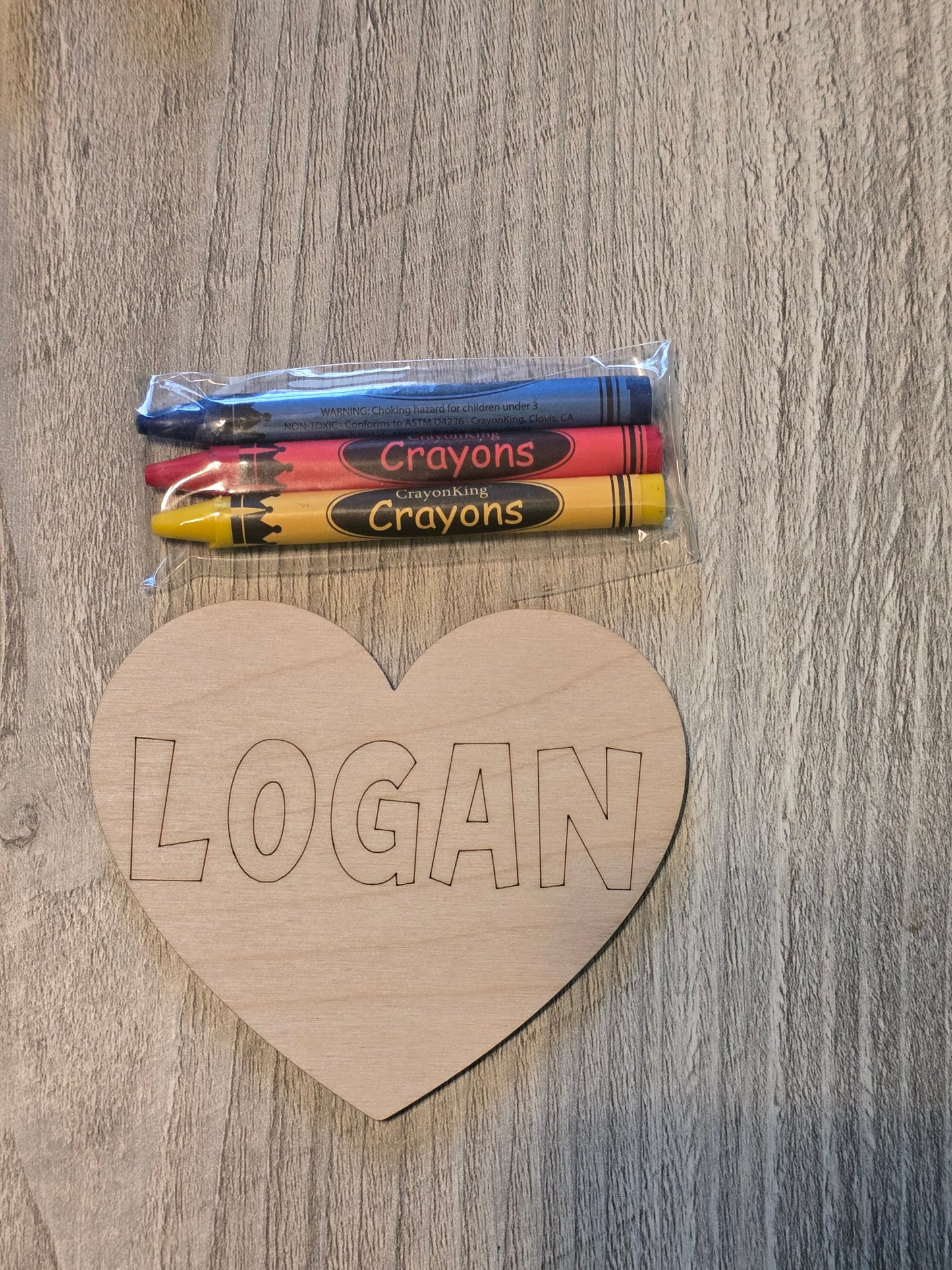 Valentine's Day DIY paint kit hearts personalized with name