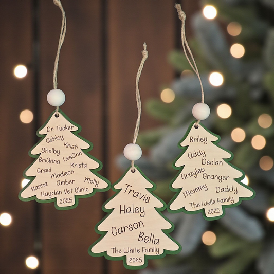 Large family Family Tree 2 layer Personalized up to 25 names