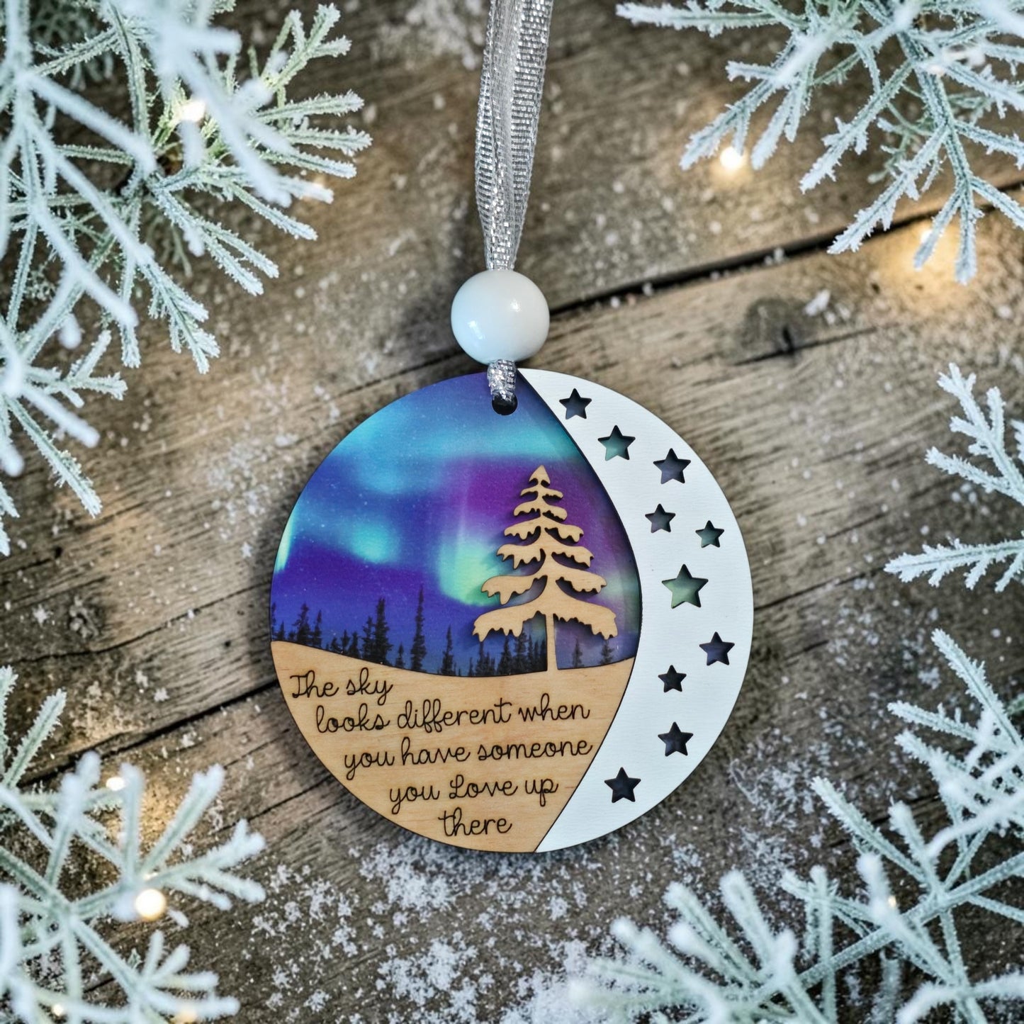 UV printed / laser 3D wood The sky looks different