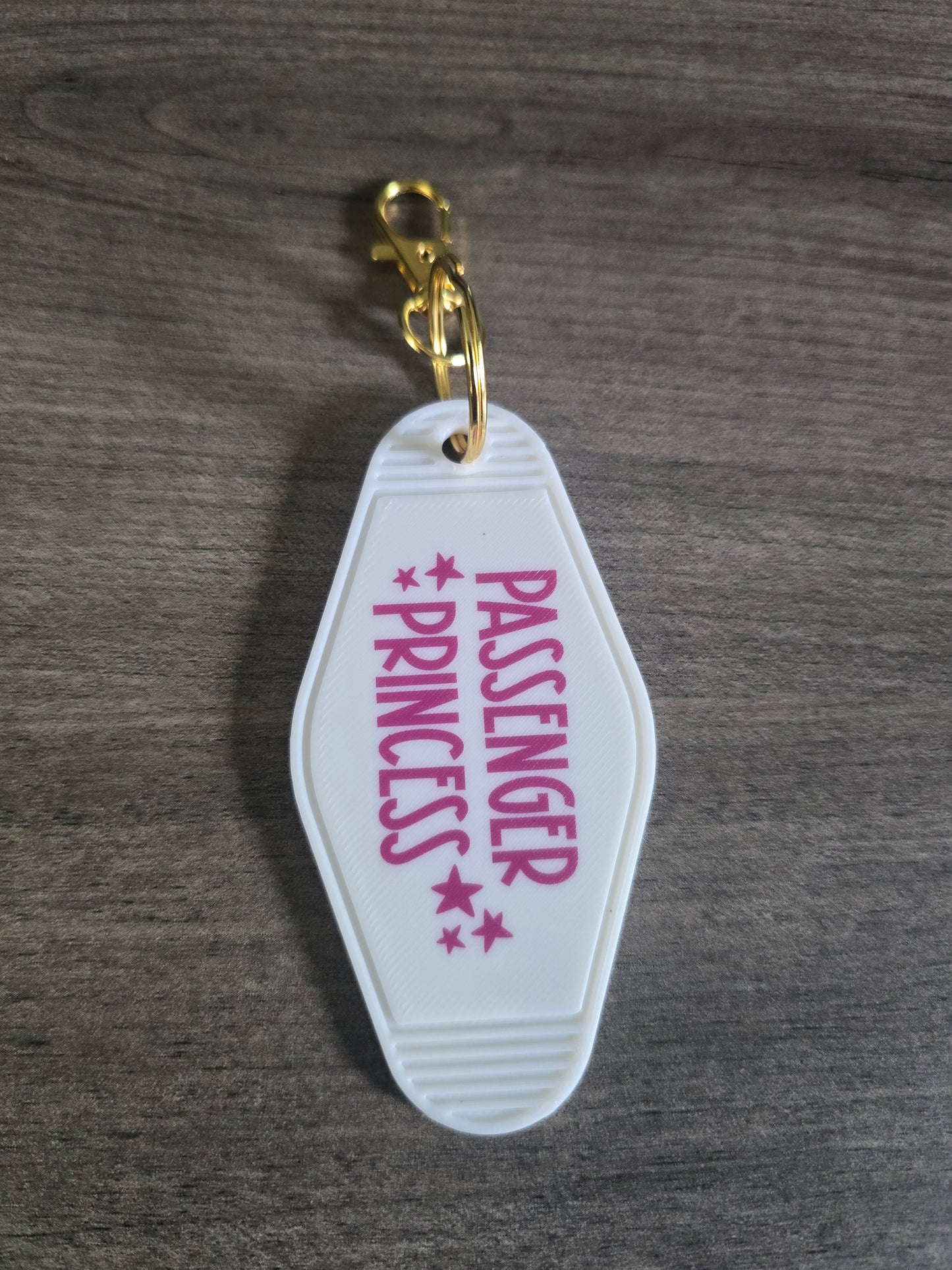 3D printed & UV printed motel keychain sarcastic