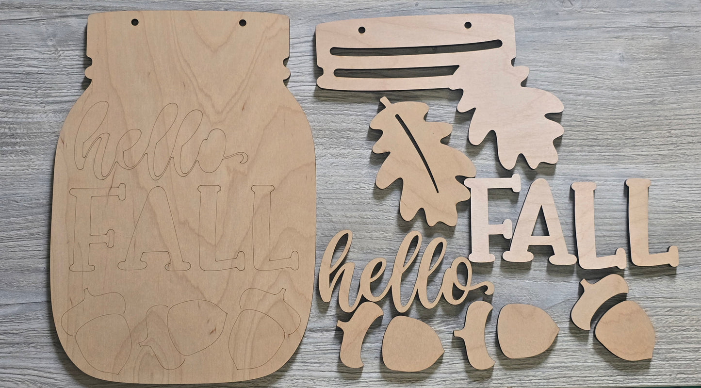Mason jar signs DIY