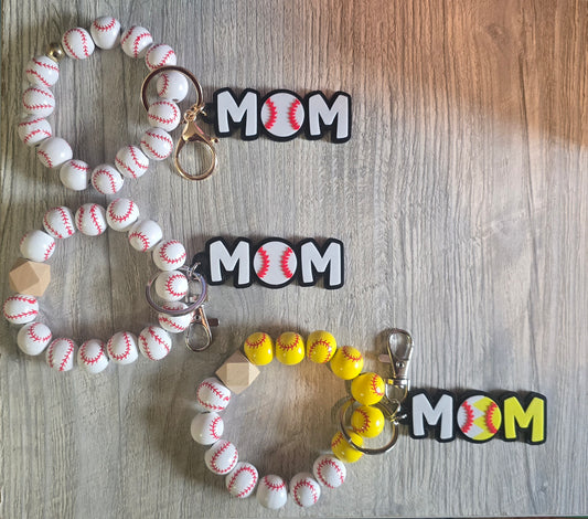 3D printed Mom baseball wristlet