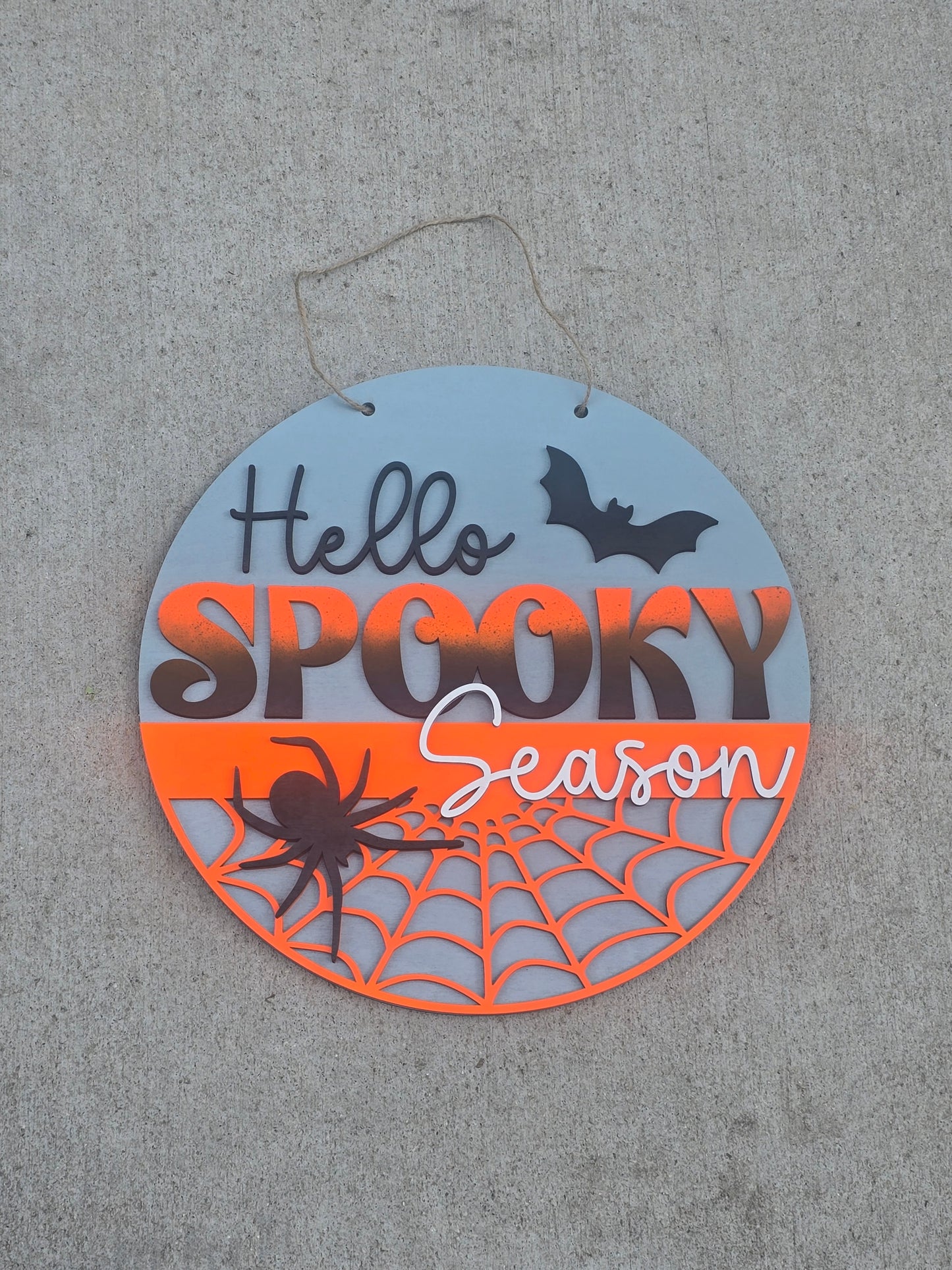 Hello Spooky Season 15" DIY Sign door hanger