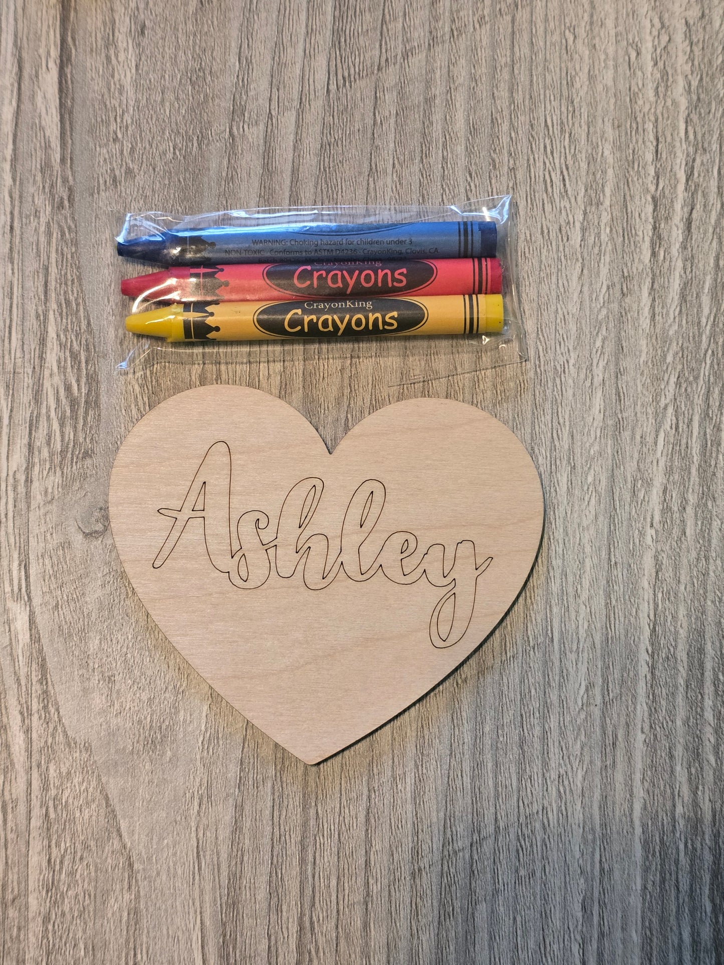 Valentine's Day DIY paint kit hearts personalized with name