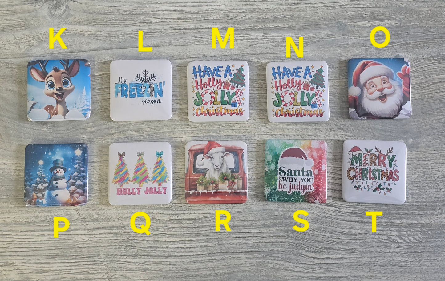 RTS Christmas magnets