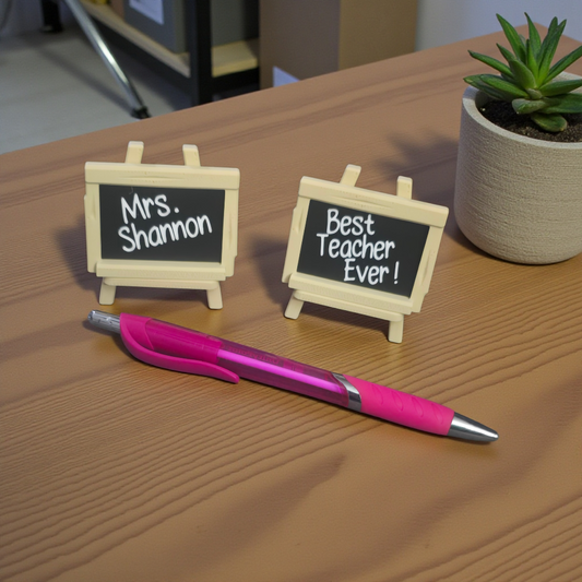 3D Printed small easel teacher sign Personalized