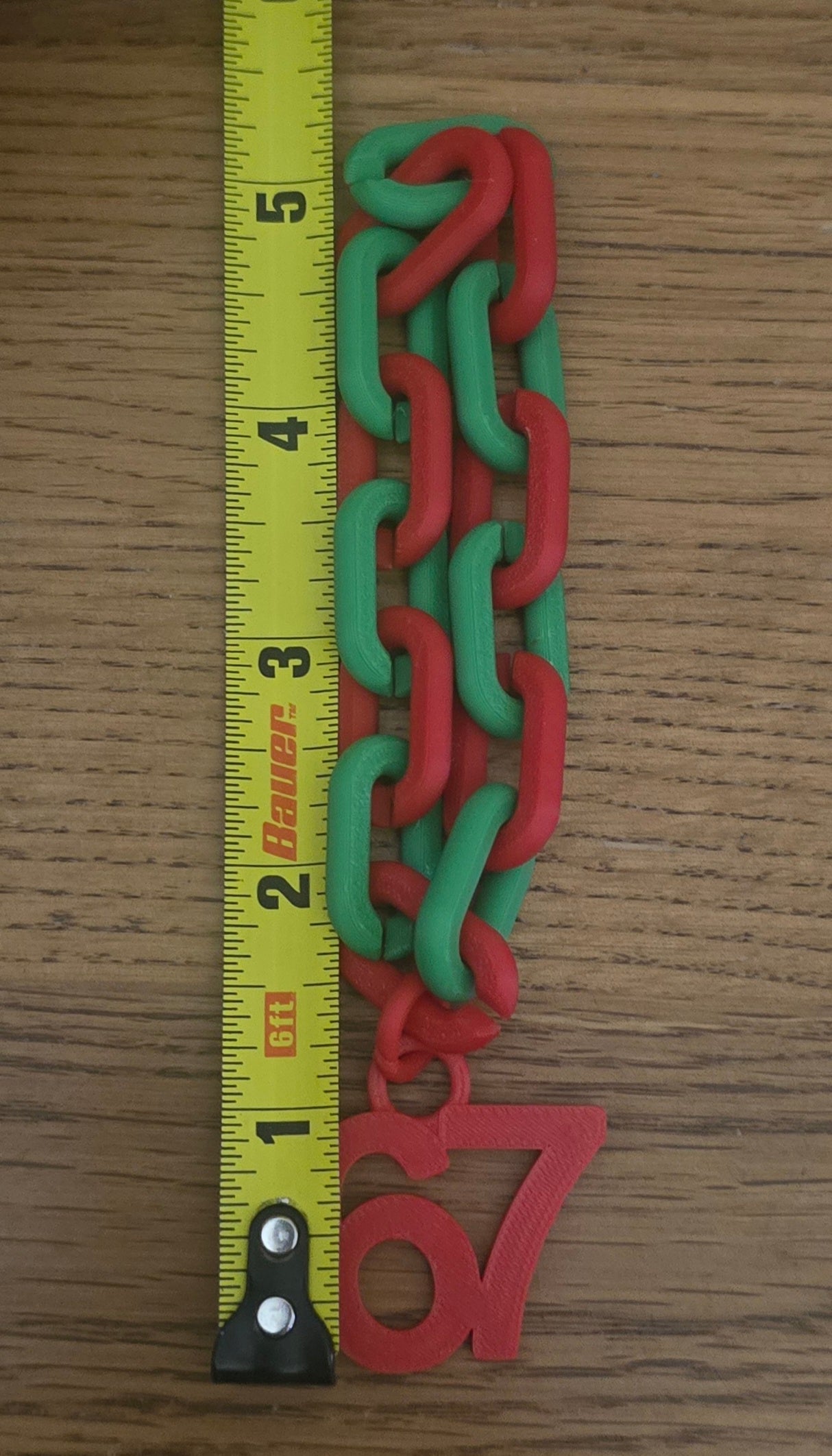 3D printed elf 6 7 necklace