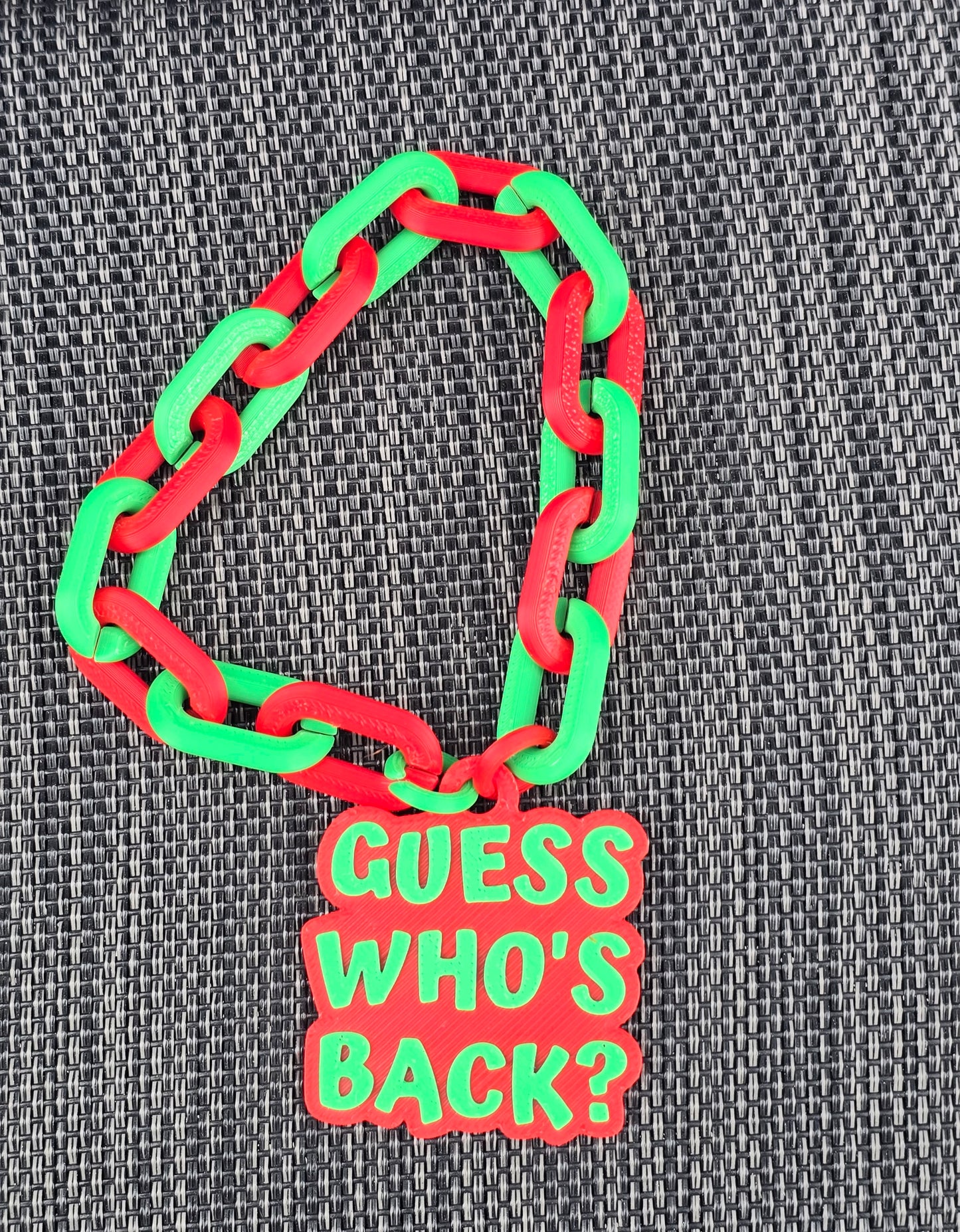 3D printed elf Christmas necklace I'm back longer TAT
