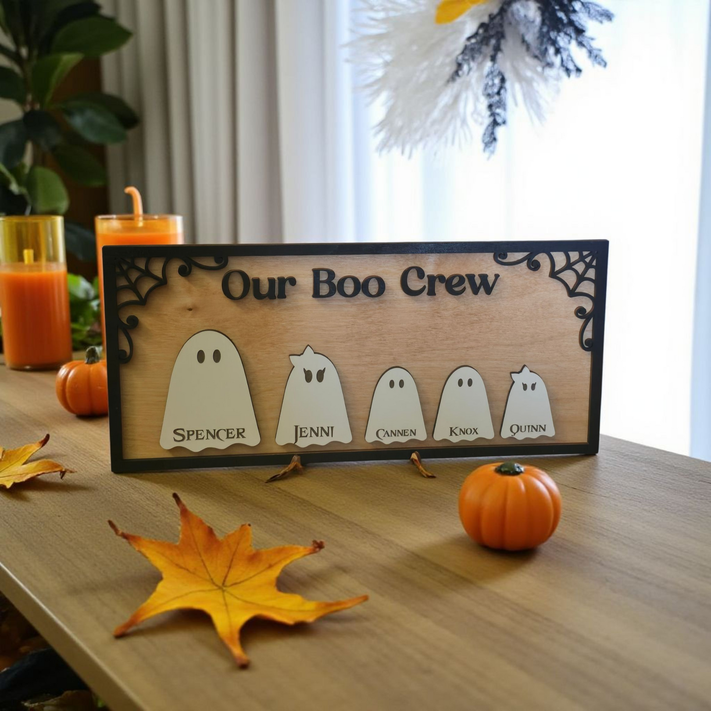 Our Boo Crew personalized Halloween Sign