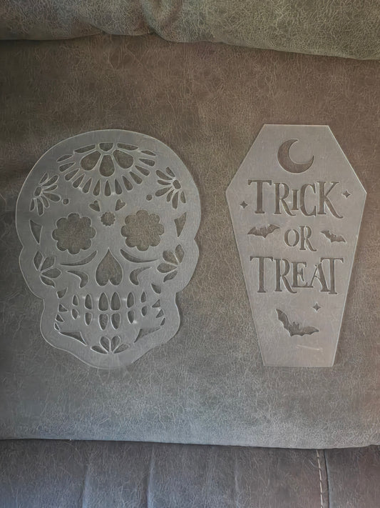 Acrylic stencils Halloween