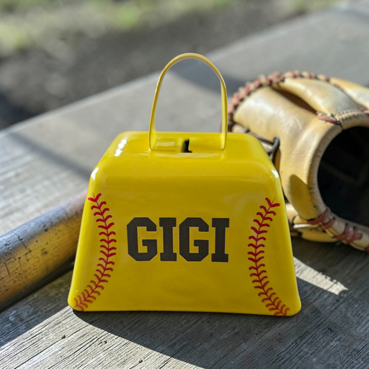 Baseball cow bell personalized