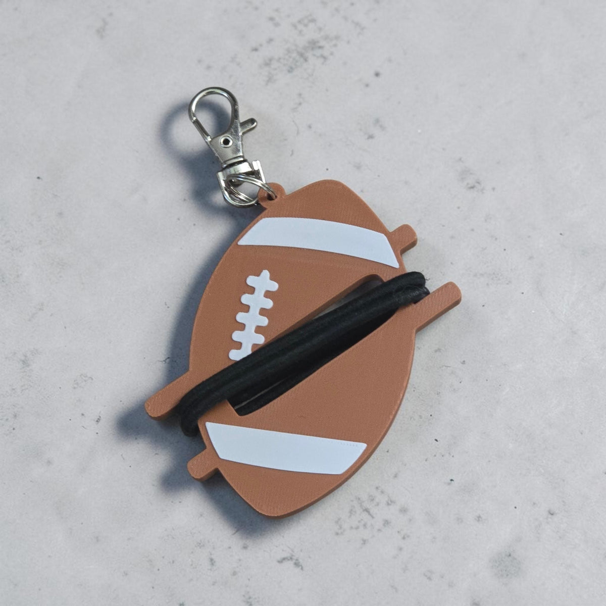 3D printed hair tie holder keychain