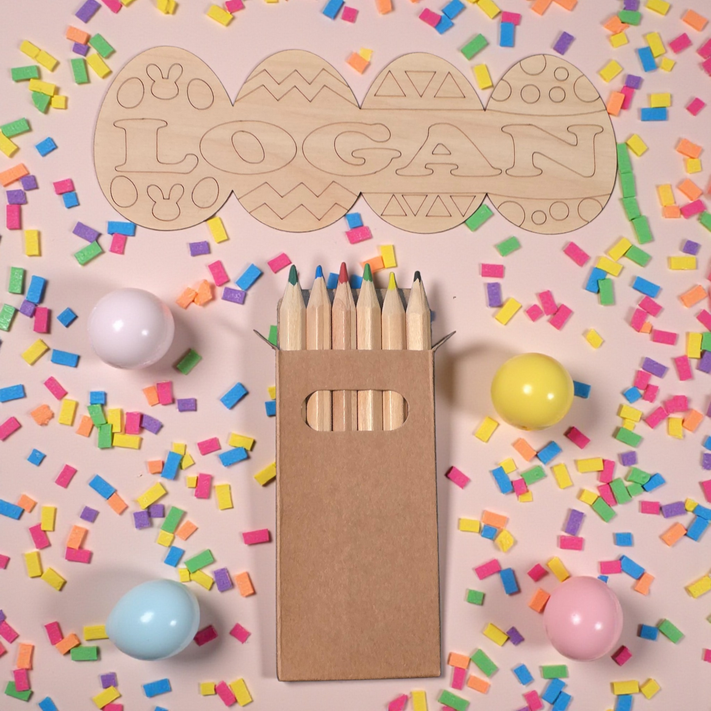 Easter Egg coloring kit personalized