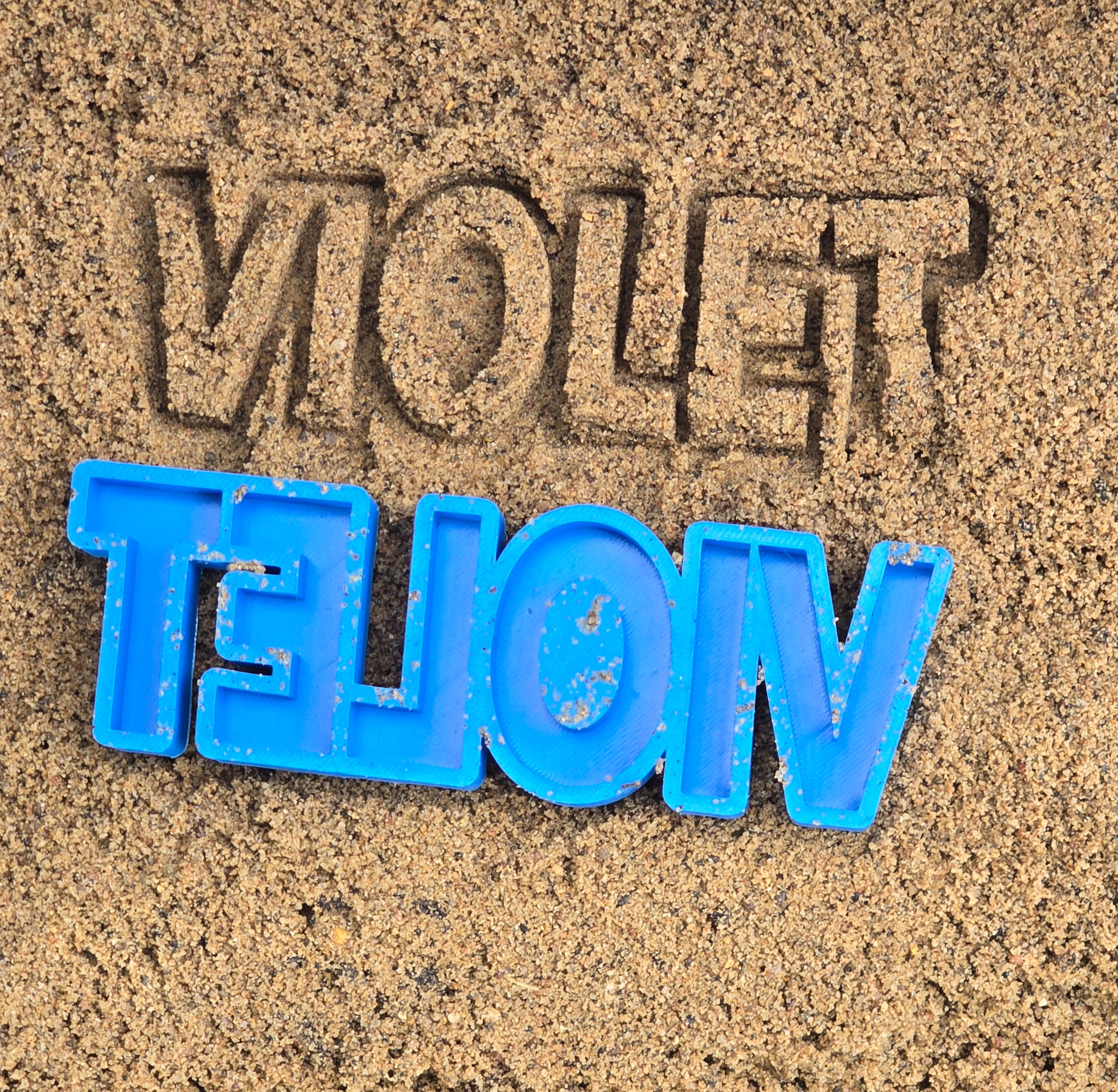 Sandbox Letters 3D Printed Sandbox Name Stamp personalized max 10 letters – Wholesale ...