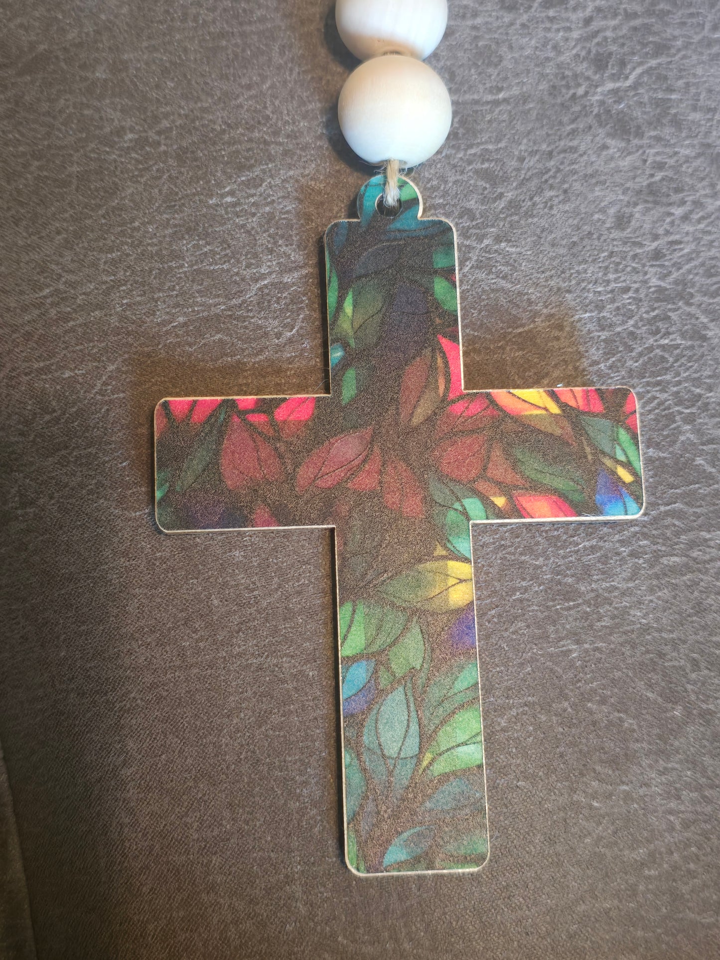 Stained glass Cross