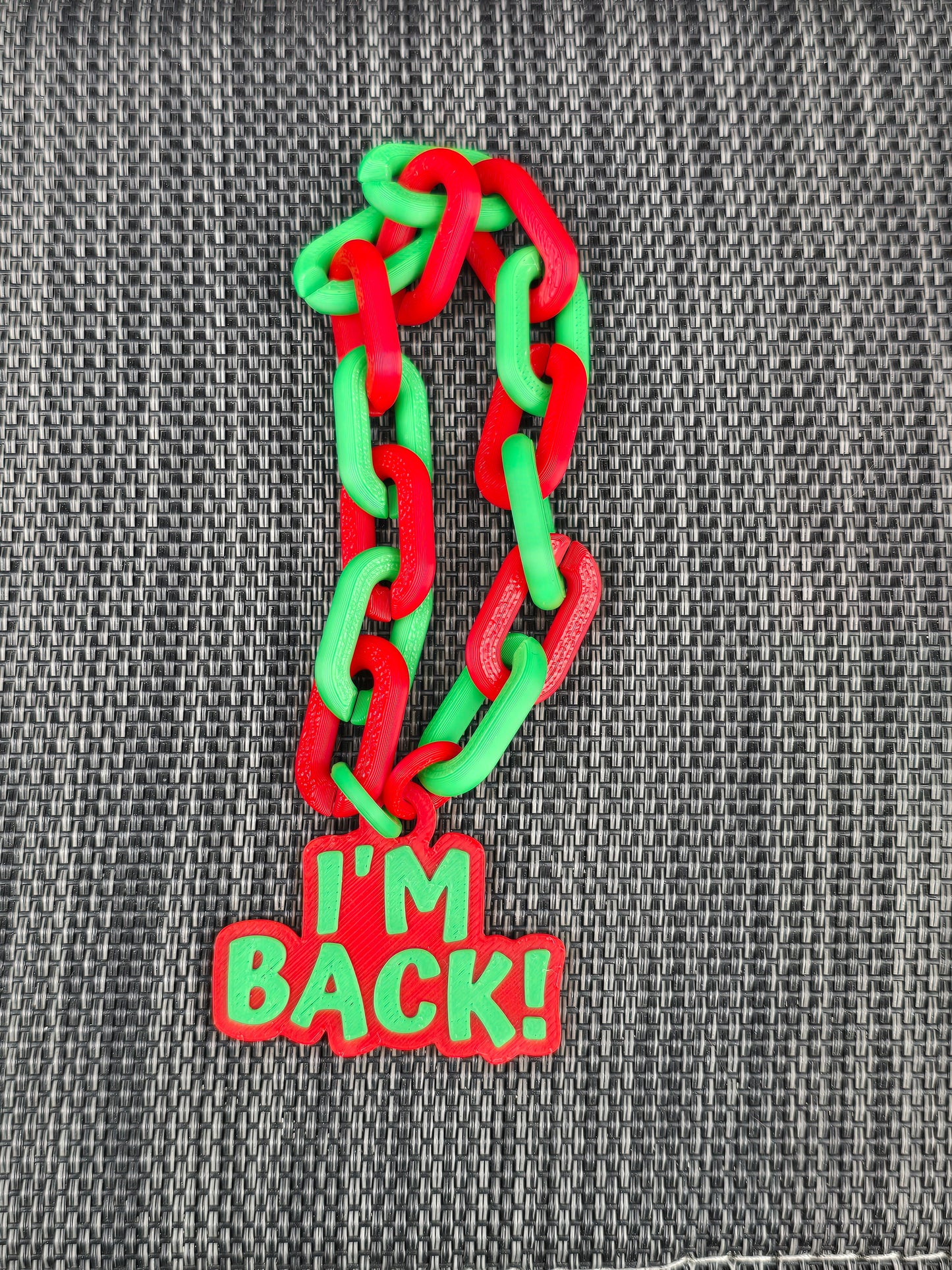 3D printed elf Christmas necklace I'm back longer TAT
