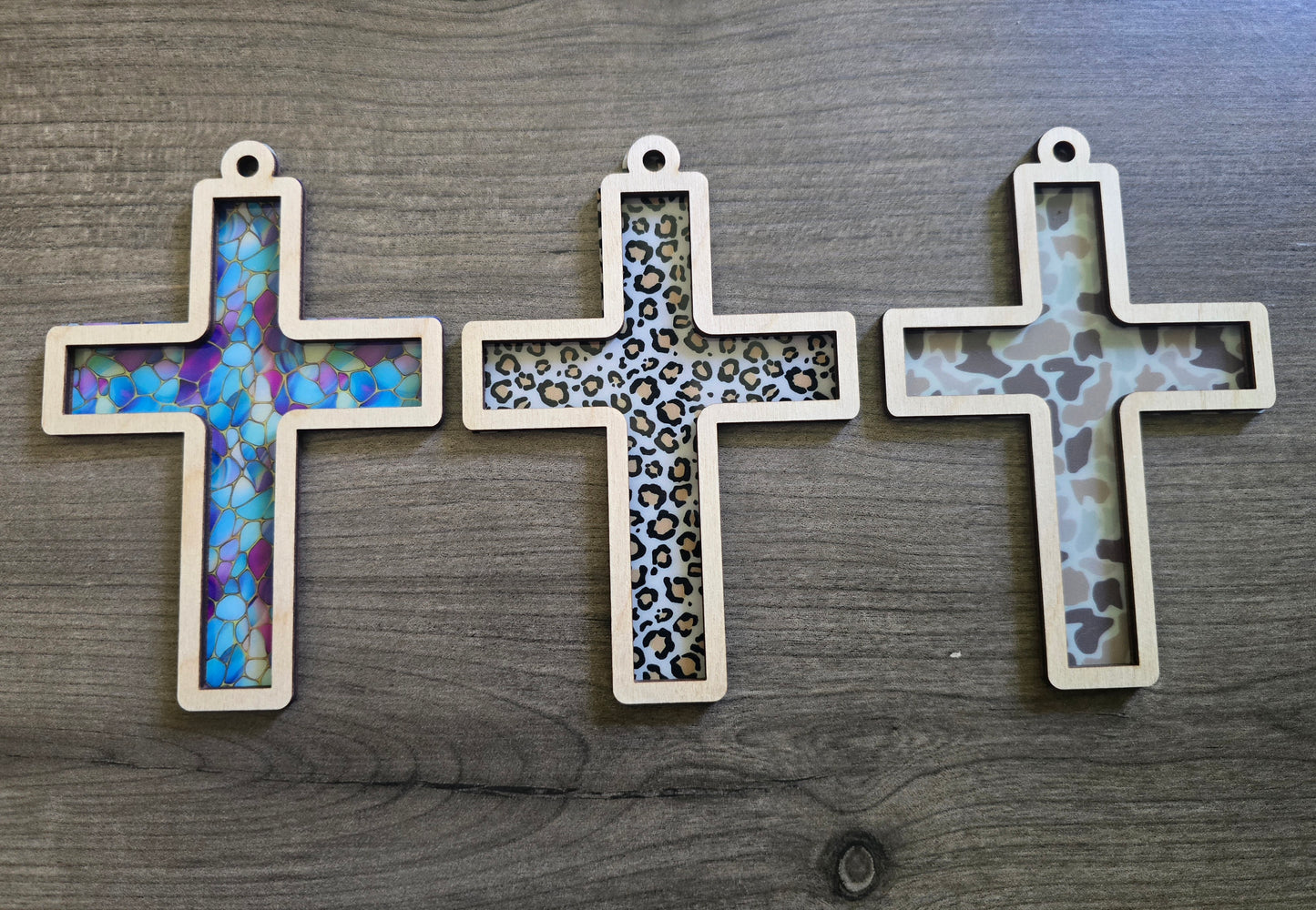 Stained glass Cross