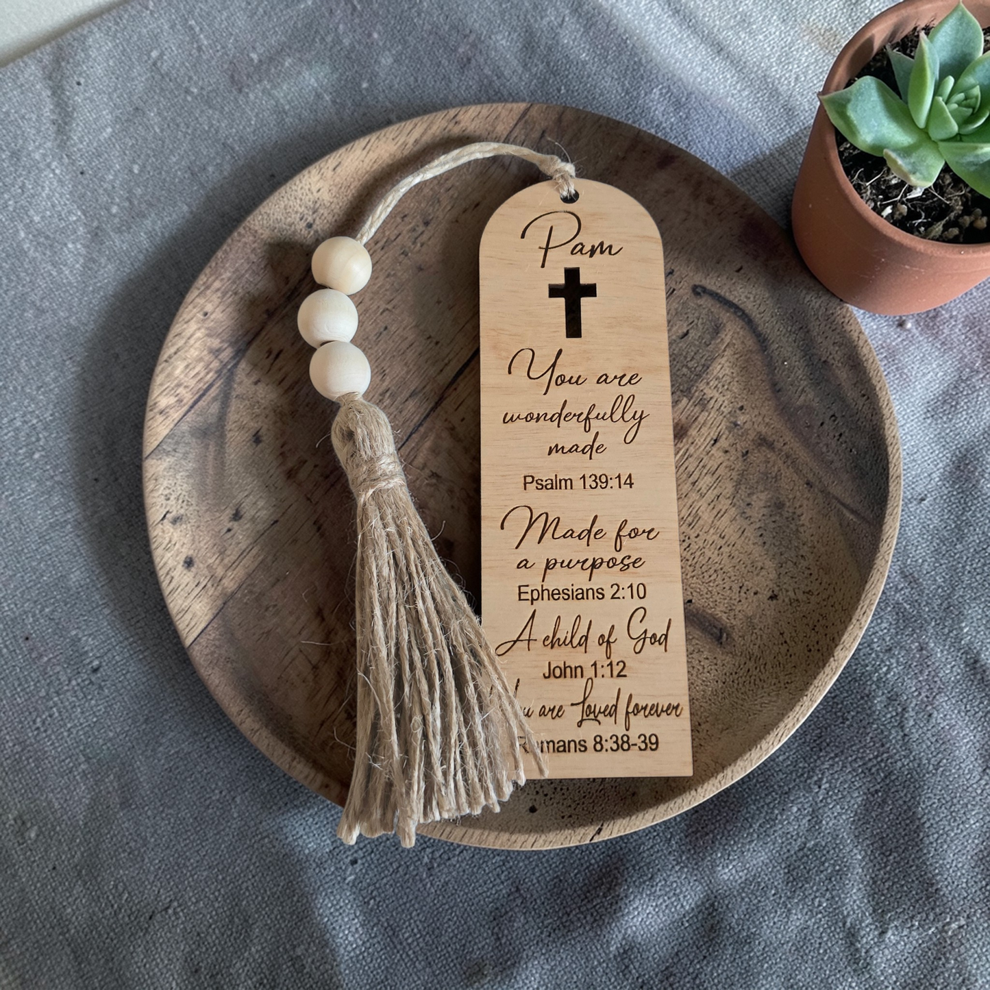 You are wonderfully made bookmark Personalized with name