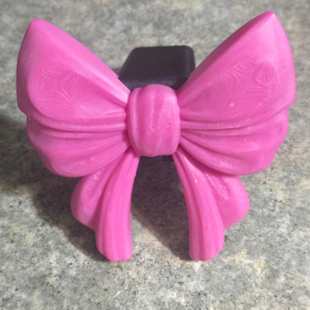 3D printed Bow hitch cover pink