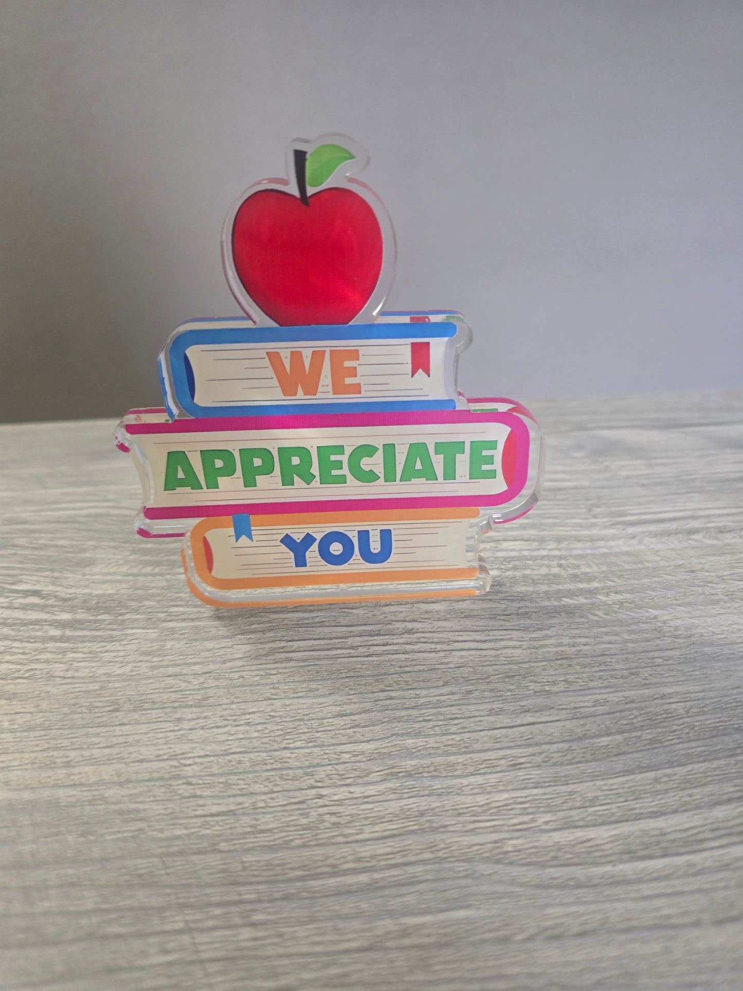 Acrylic teacher gift plaque