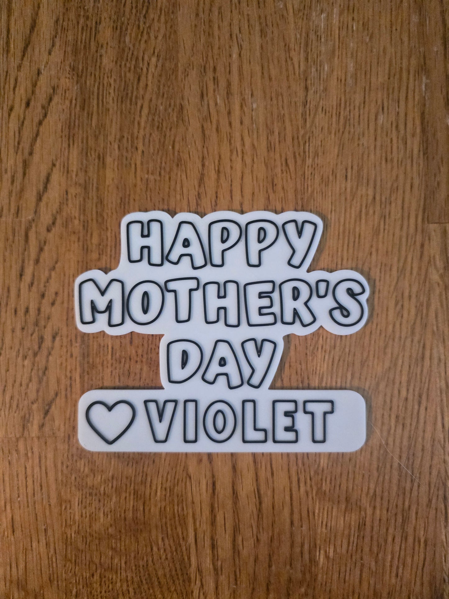 3D printed Happy Mother's Day permanent marker kit personalized