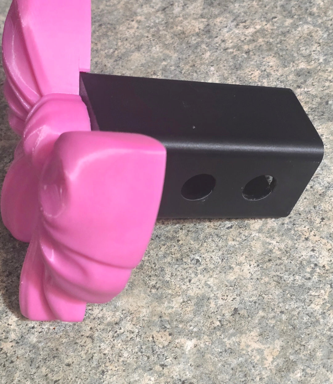 3D printed Bow hitch cover pink