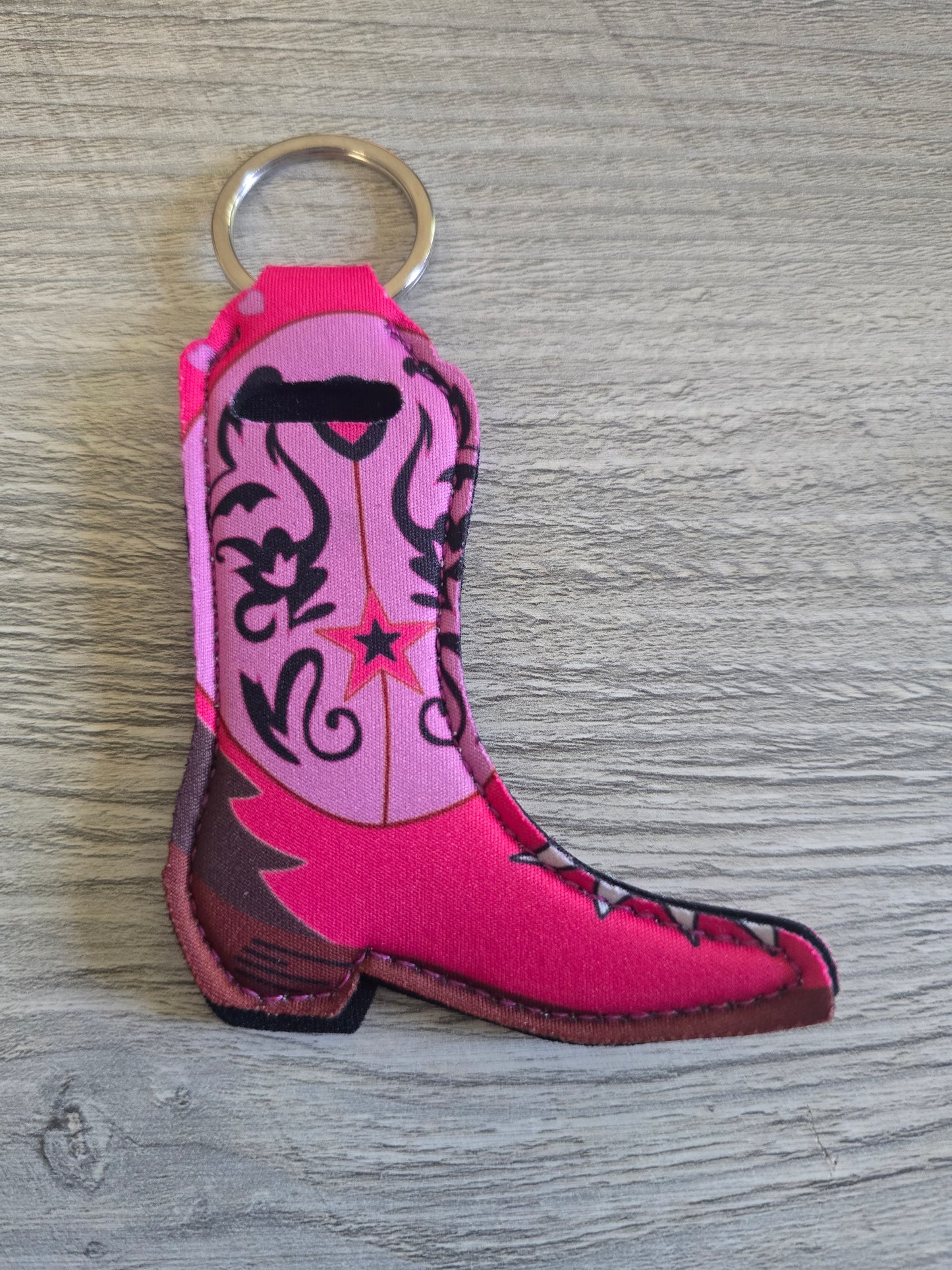 Cowgirl boot lip balm holder
