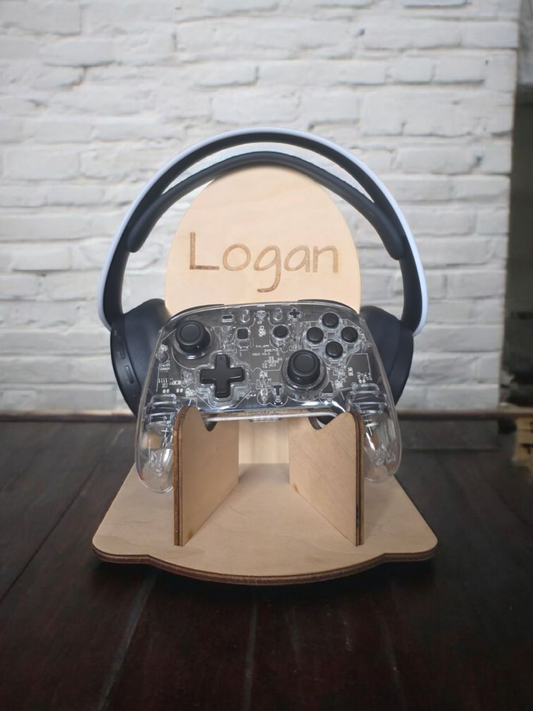 Game Controller and Headset Holder Personalized
