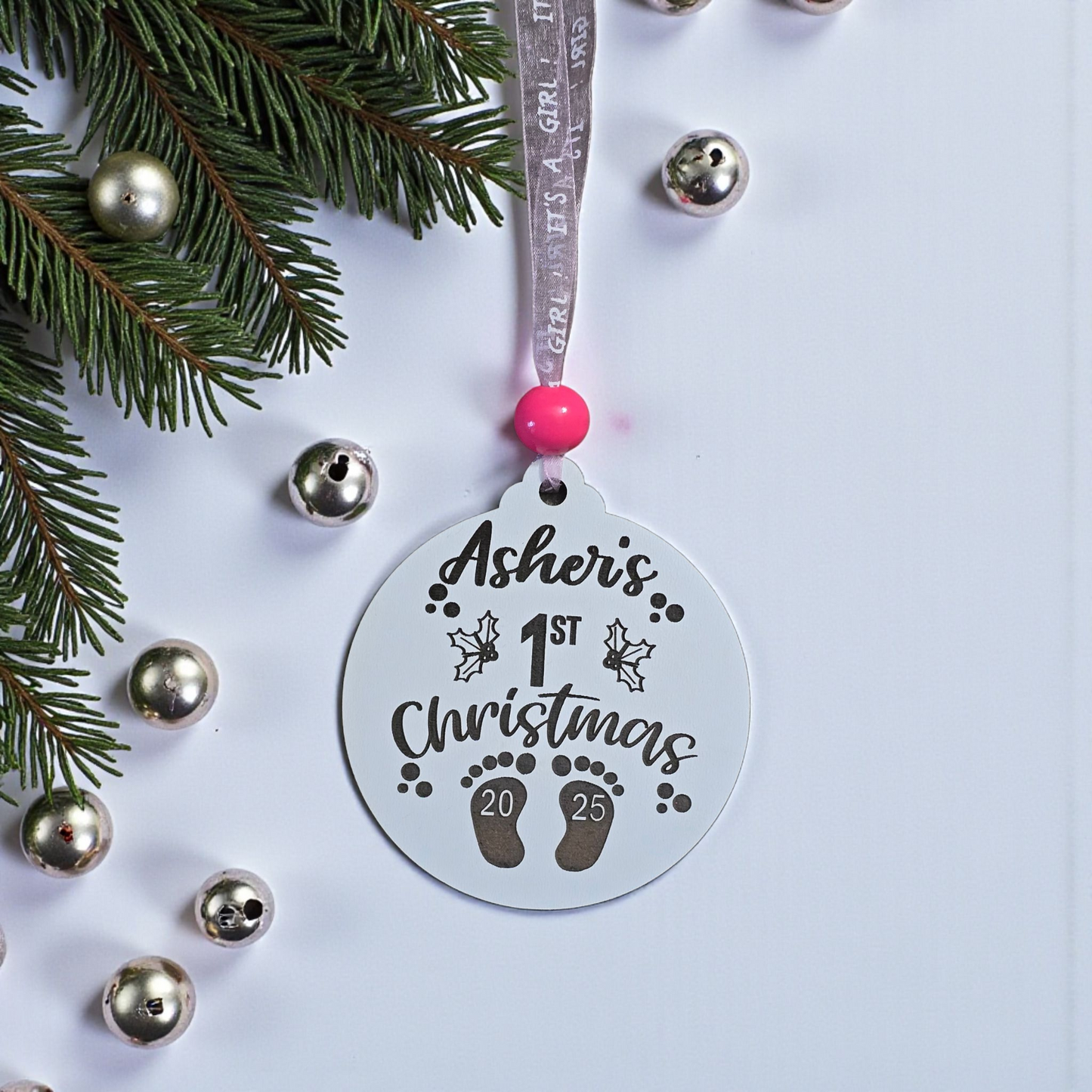 Baby's 1st First Christmas Ornament Personalized