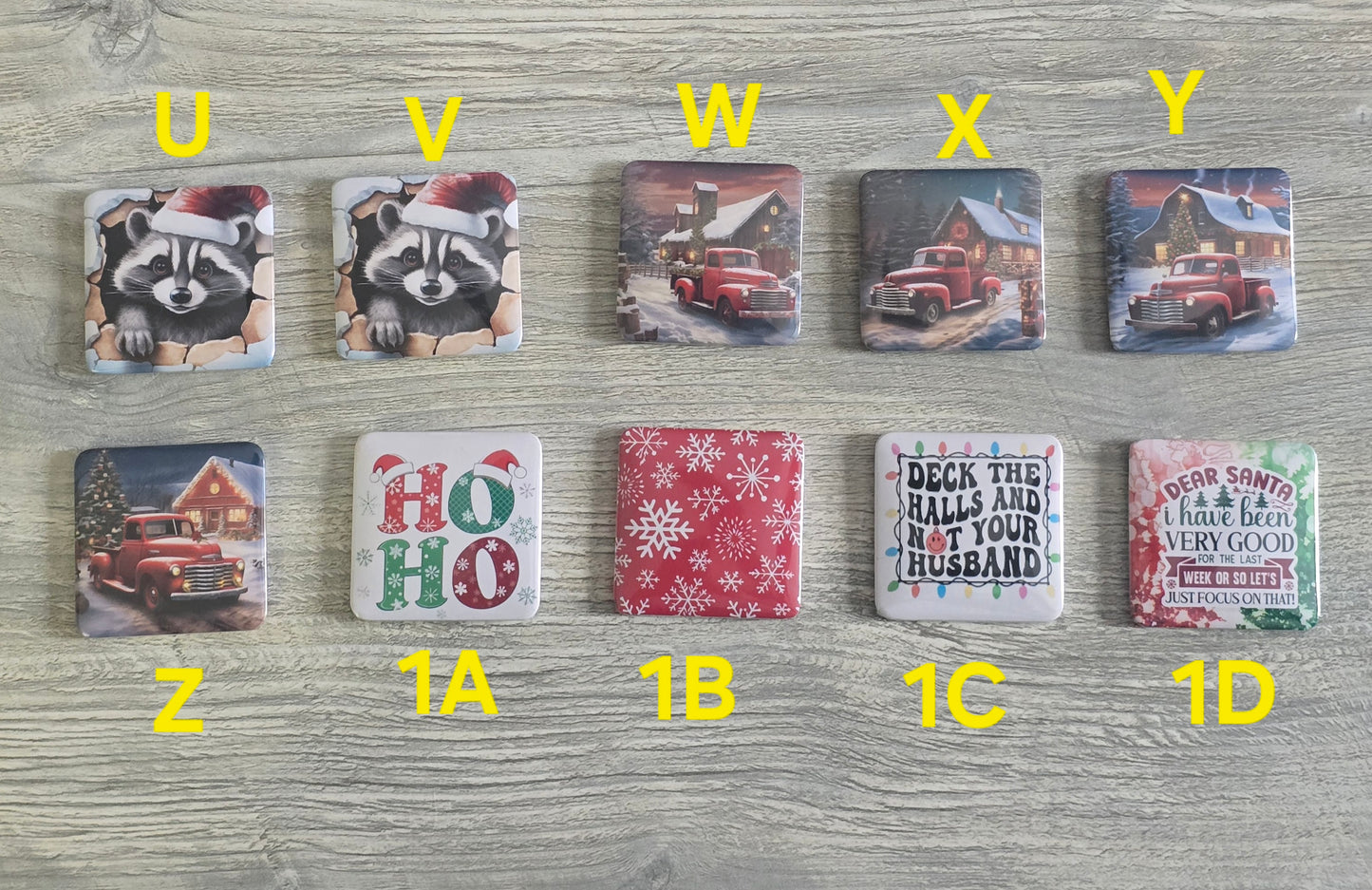 RTS Christmas magnets