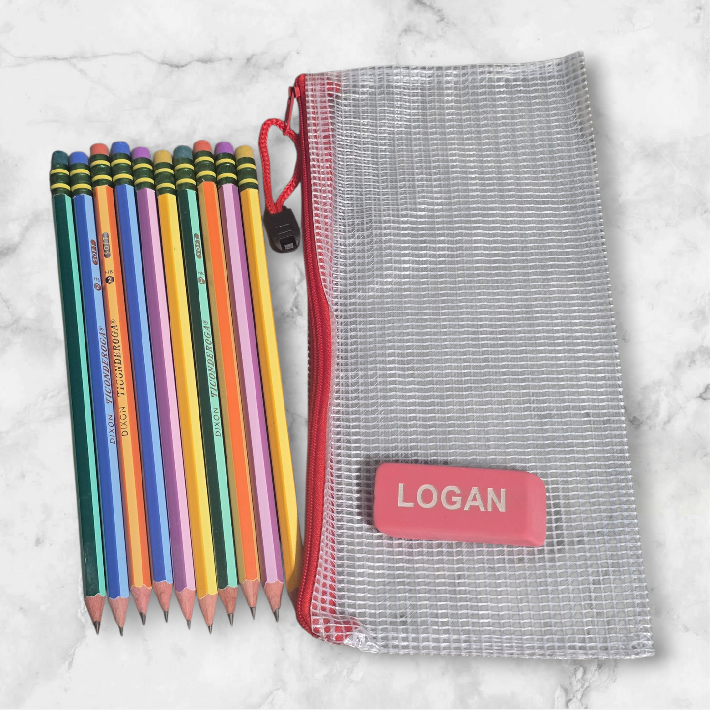Free eraser!! With bag Pastel pencils Personalized