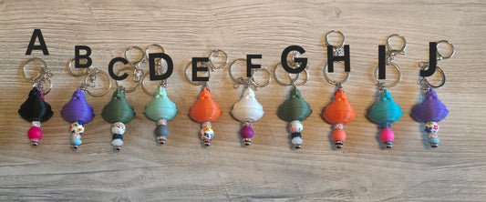 Hen beaded keychains