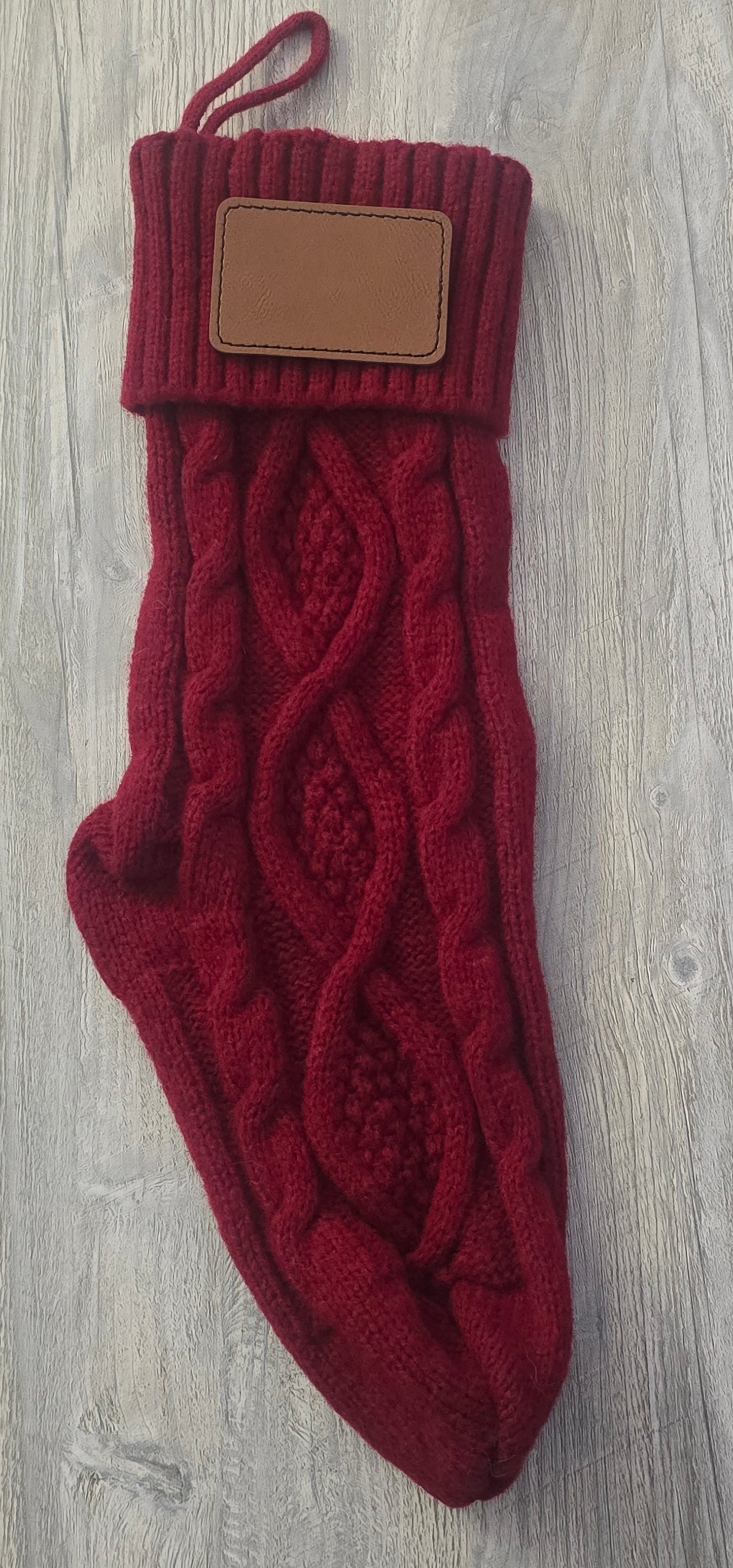 Red Christmas Stocking Personalized