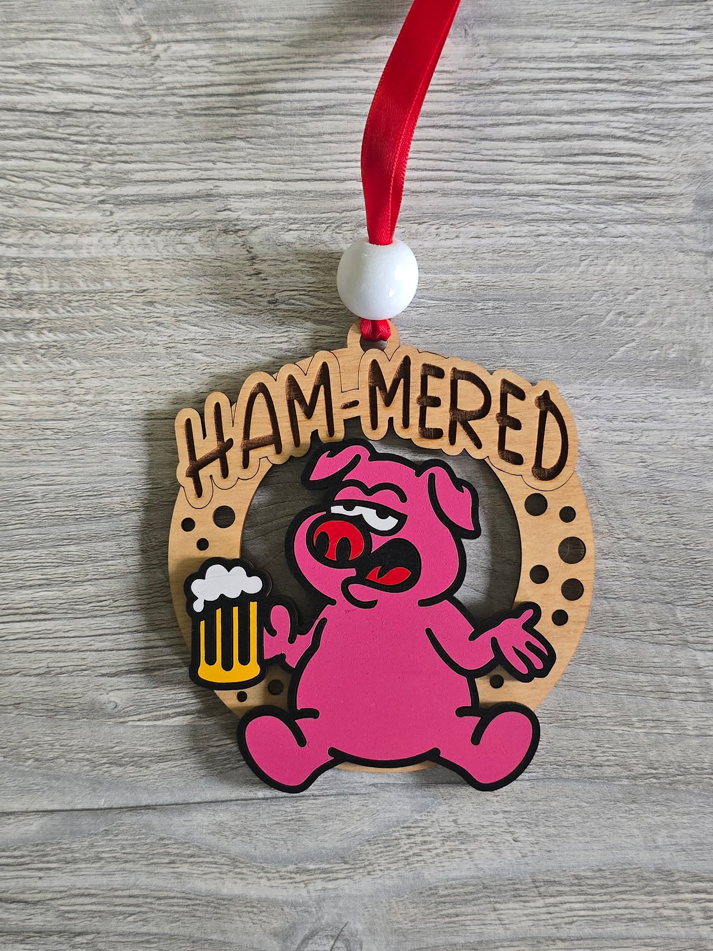 Cheeky F-CAW-F Christmas Ornament