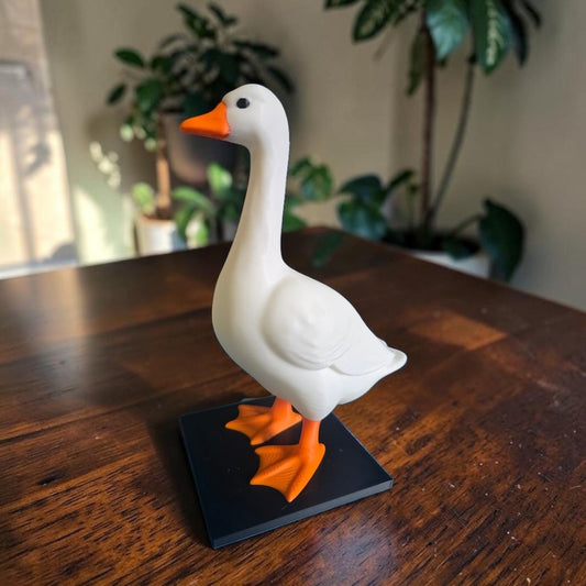 3D printed desk goose and accessories