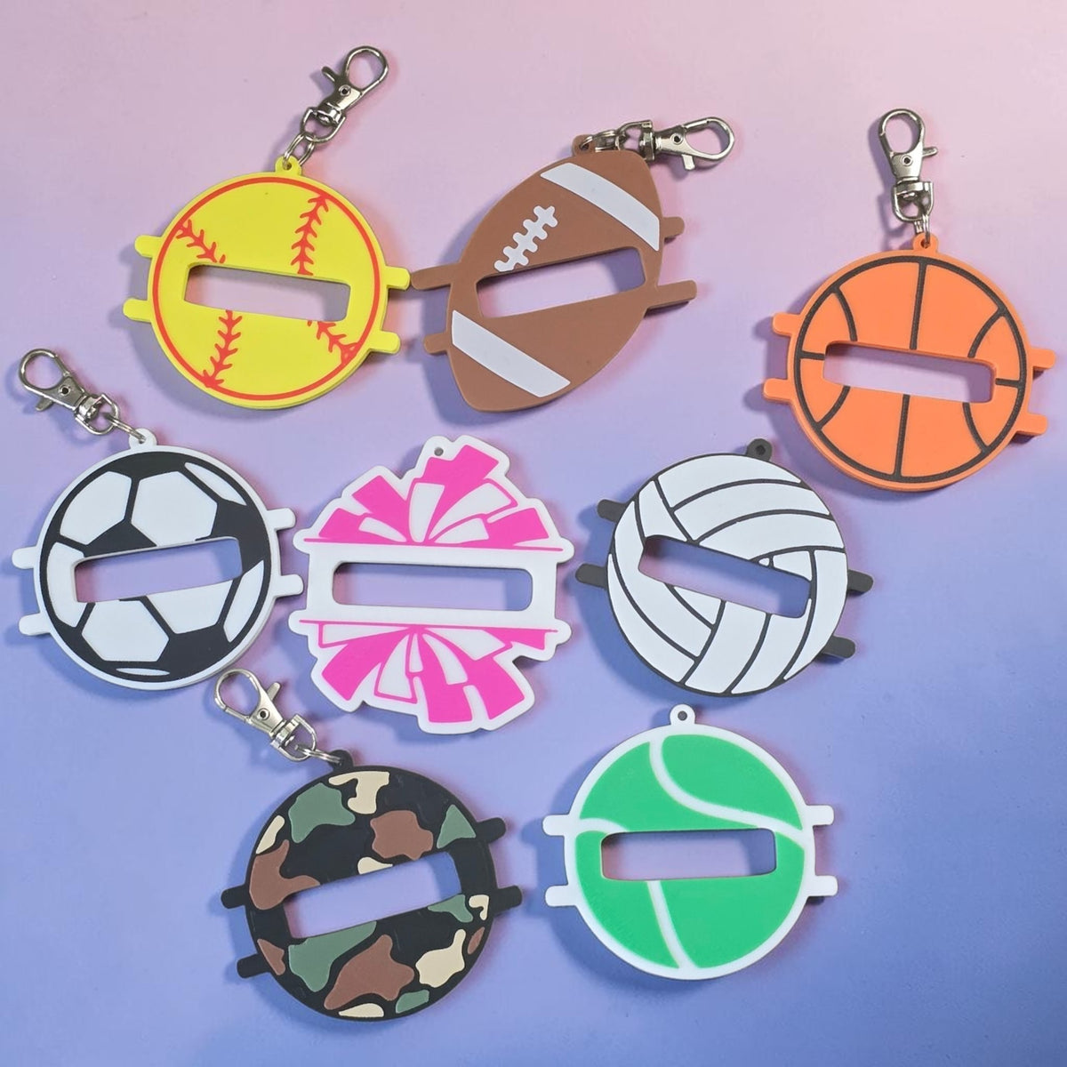 3D printed hair tie holder keychain