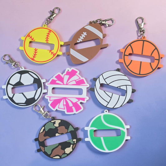 3D printed hair tie holder keychain