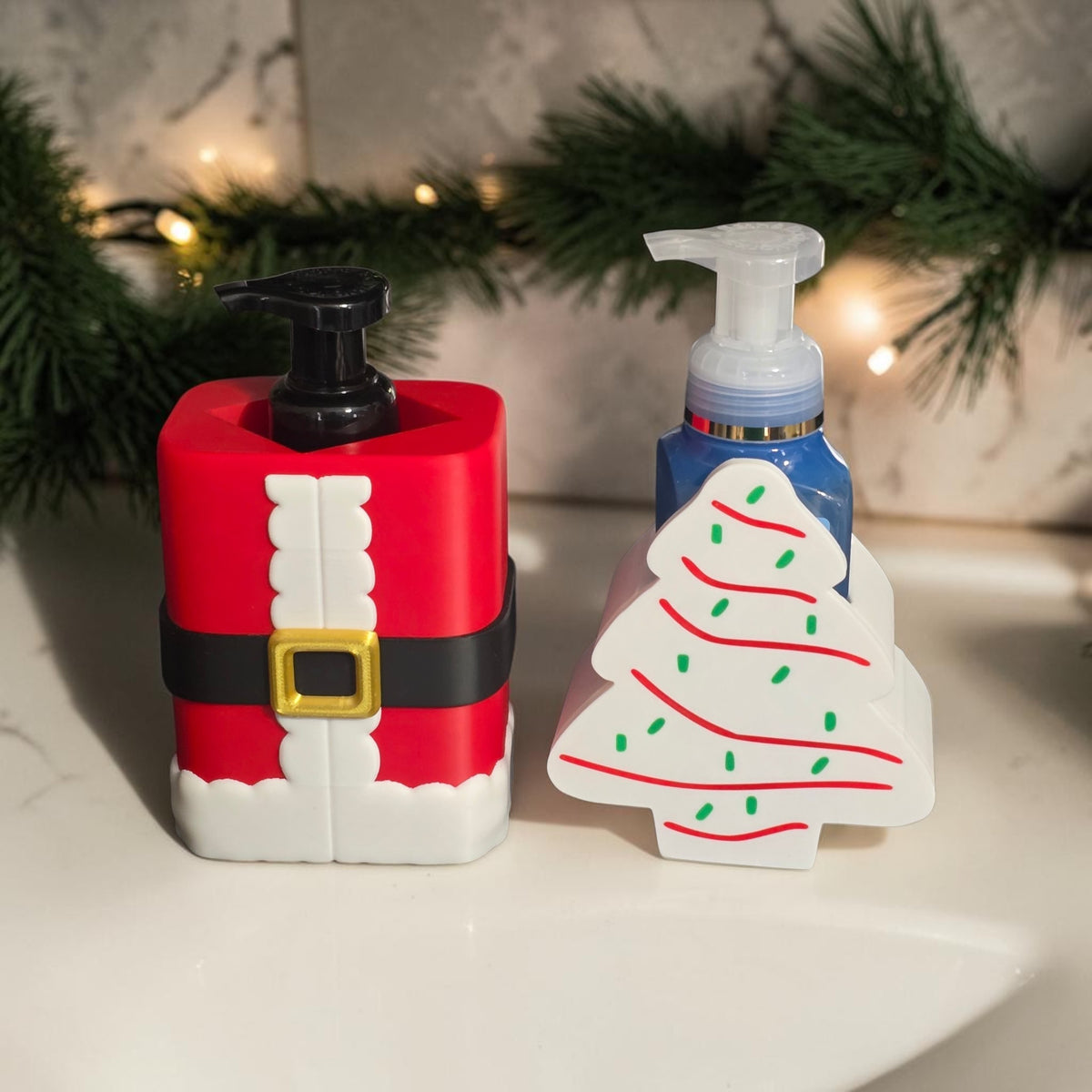 3D printed Christmas theme Hand Soap Holders BBW soap. Soap NOT included