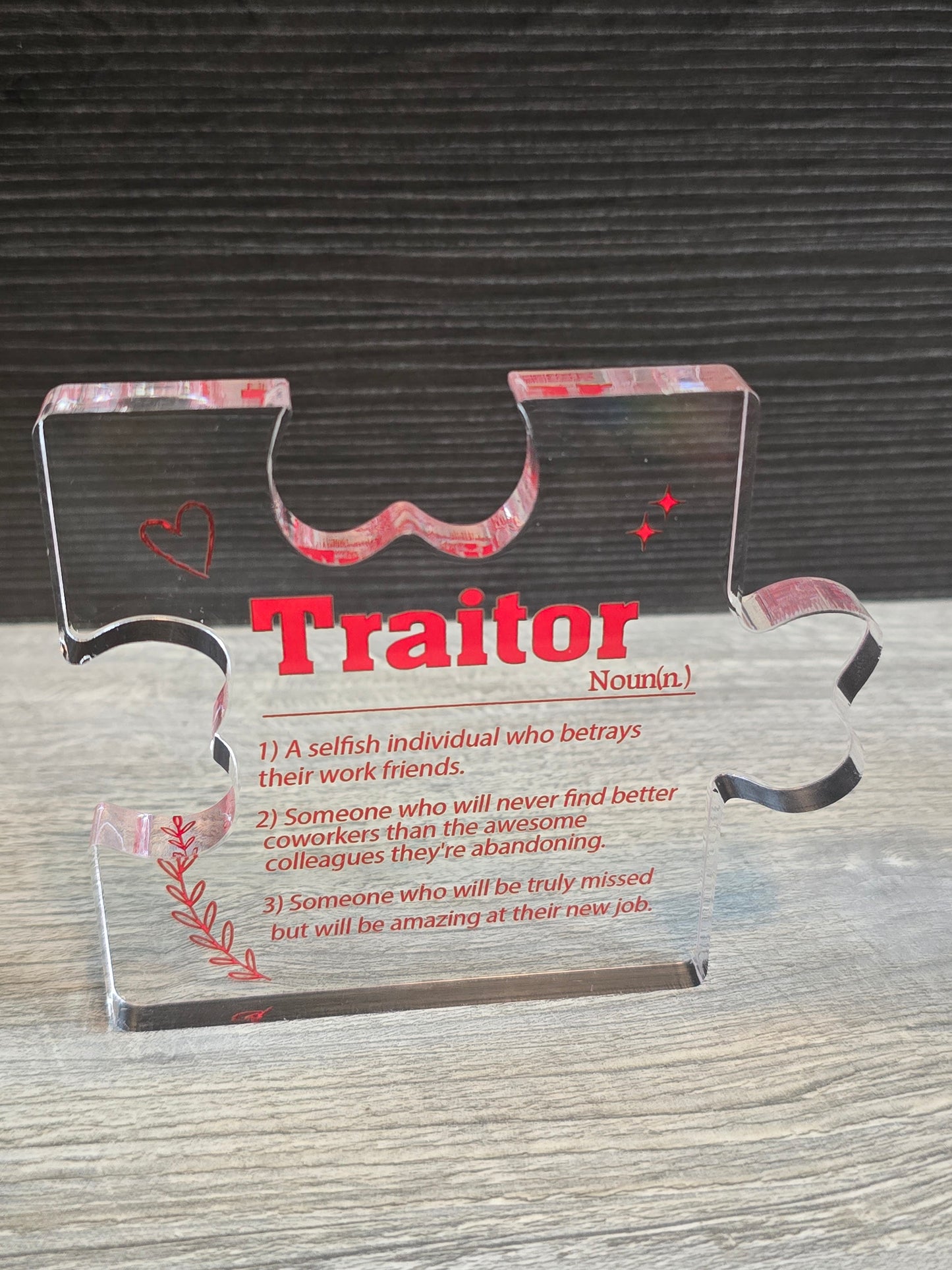 Acrylic desk signs