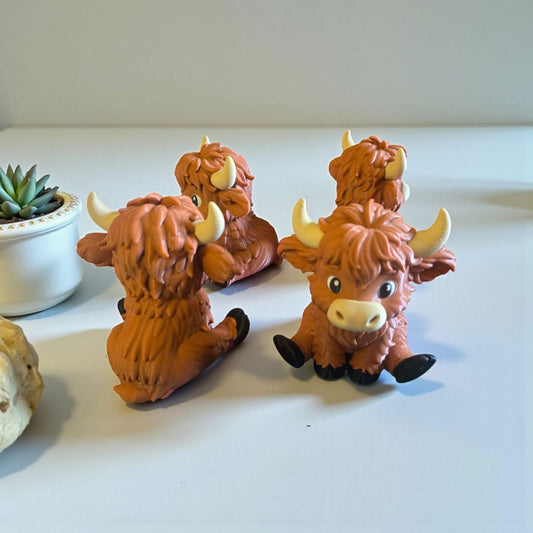 3D printed Highland cow