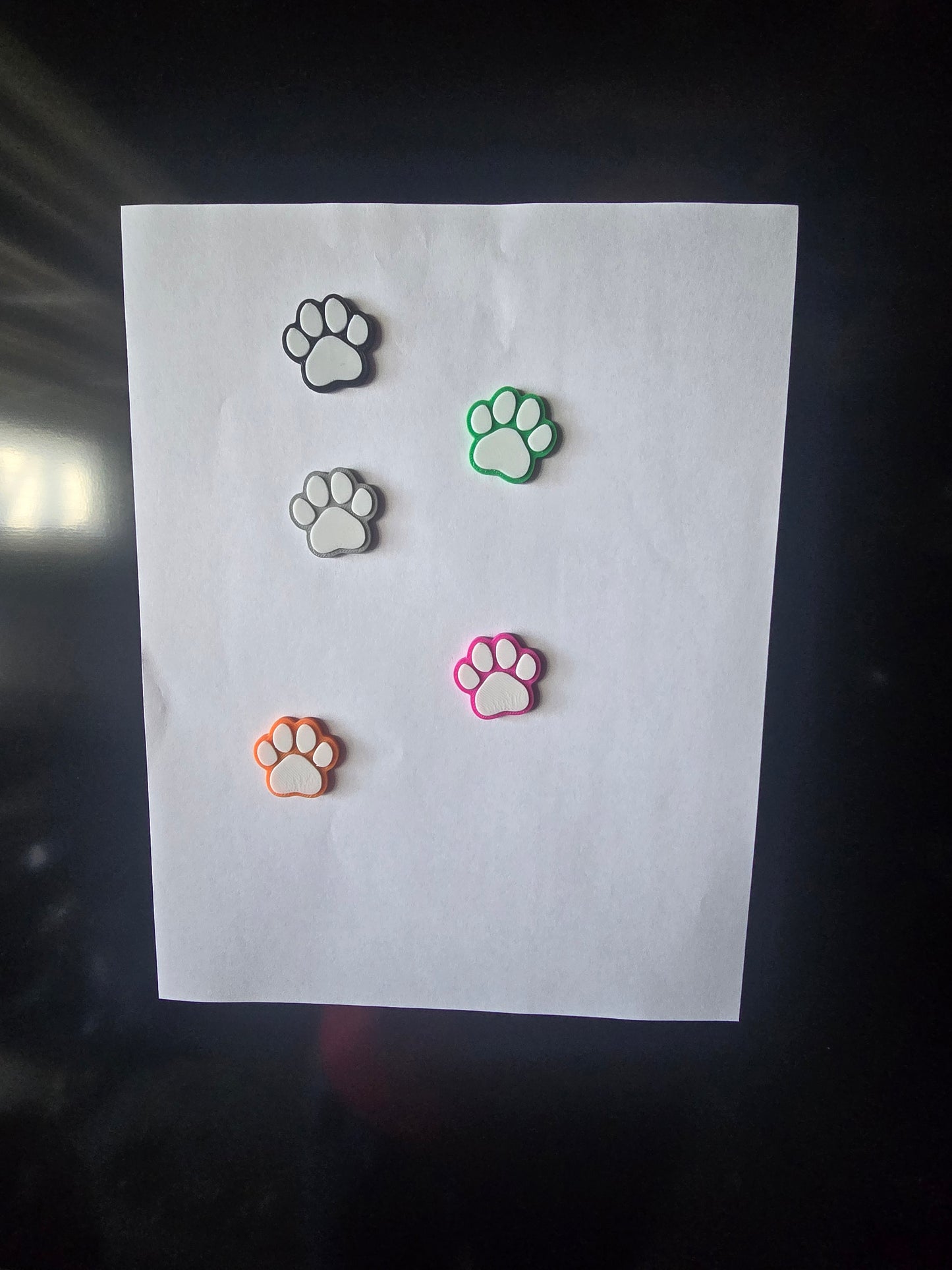 Paw print magnet