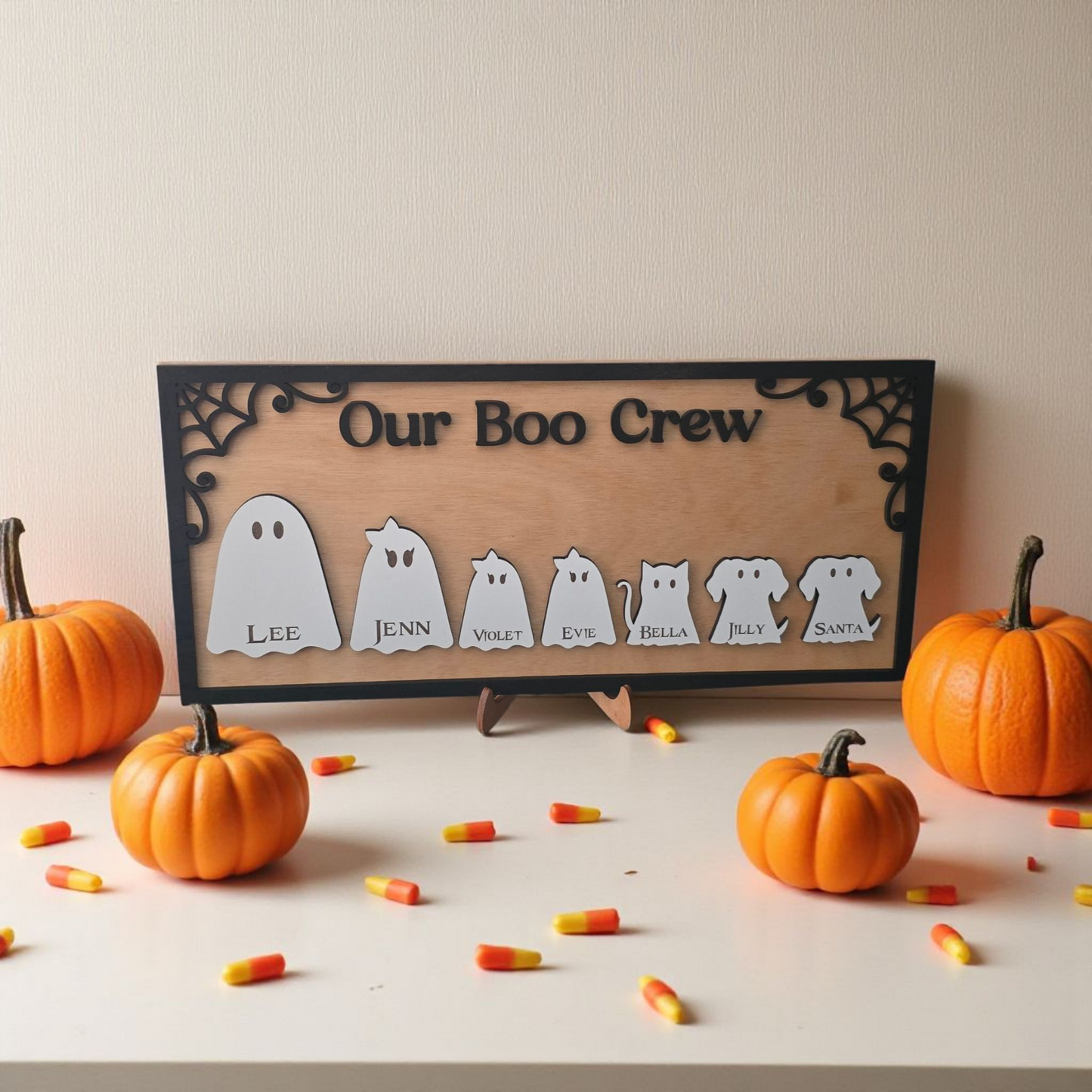 Our Boo Crew personalized Halloween Sign