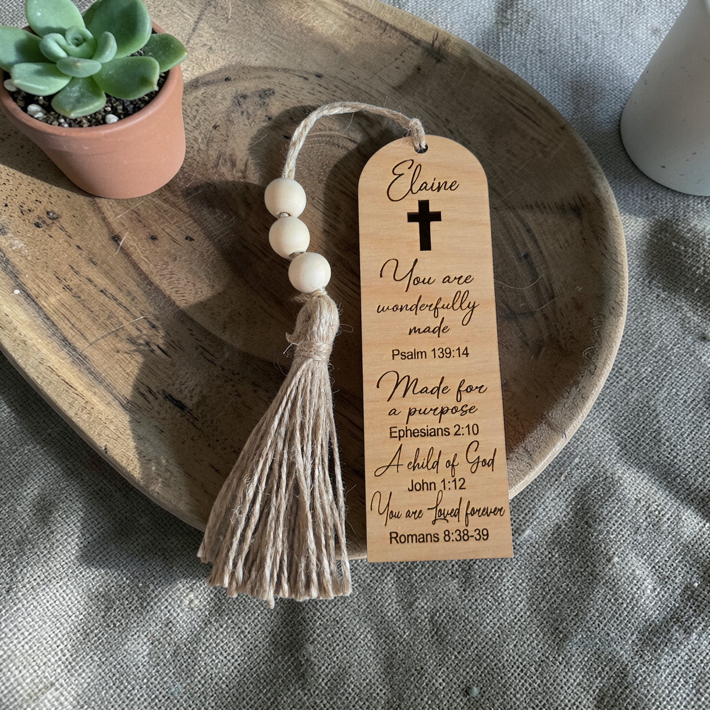 You are wonderfully made bookmark Personalized with name