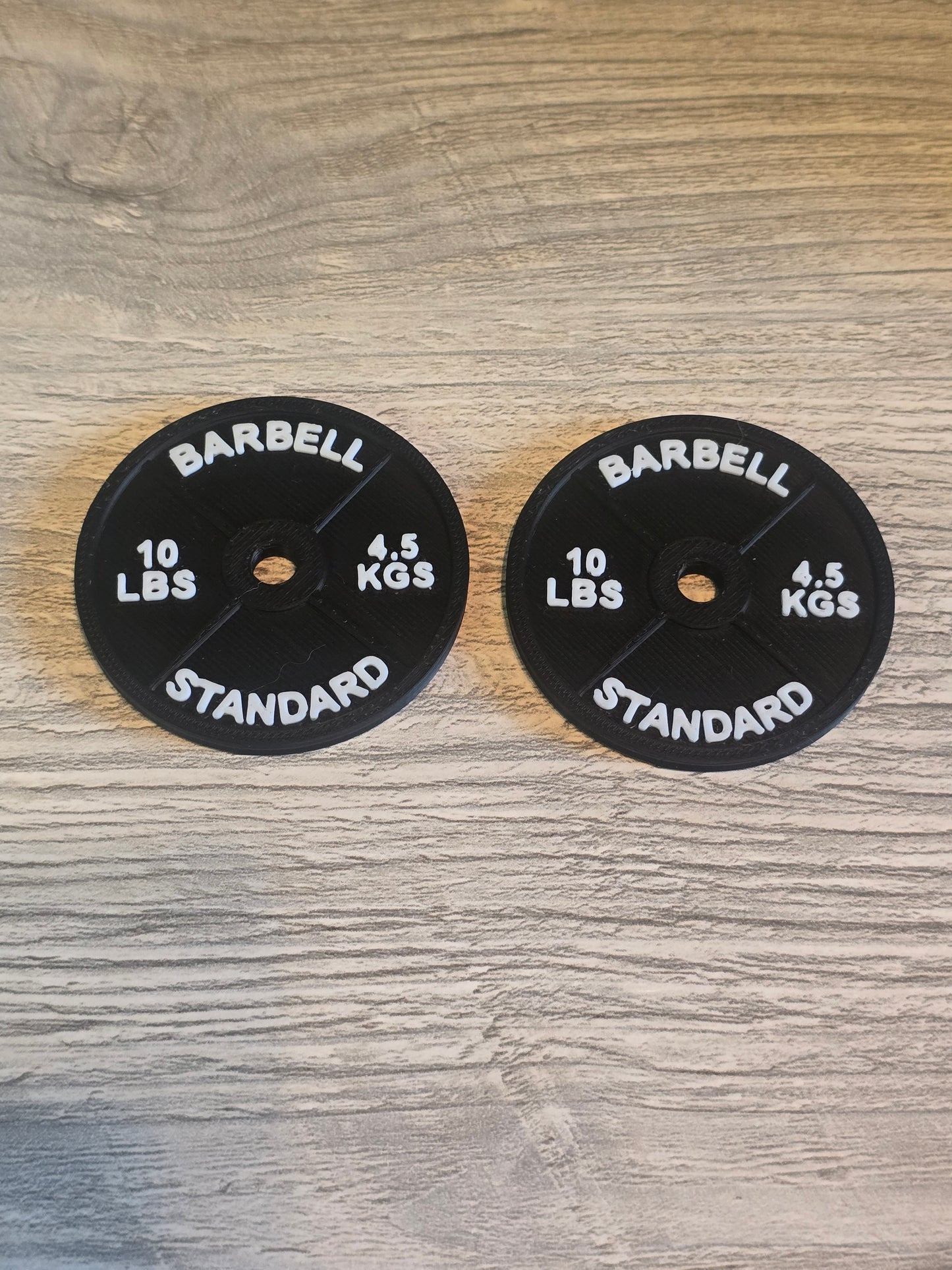 3D printed Personal Bests weight Set personalized