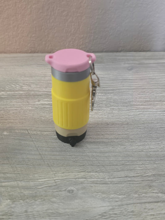 3D printed pencil lip balm holder cooler keychain