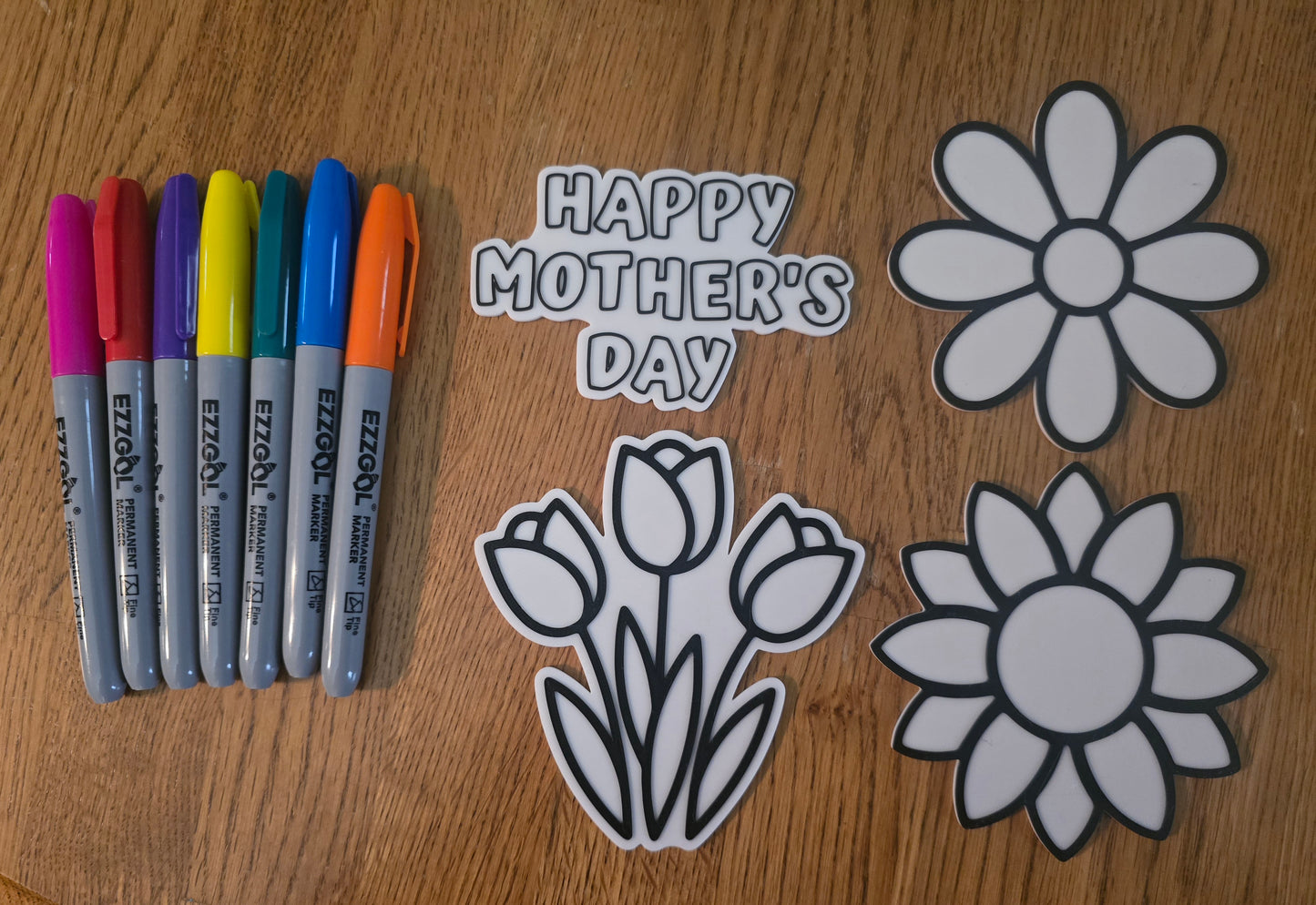 3D printed Happy Mother's Day permanent marker kit personalized
