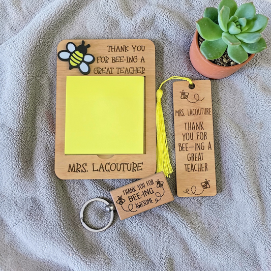 Bee Bundle Teacher Gift Set personalized