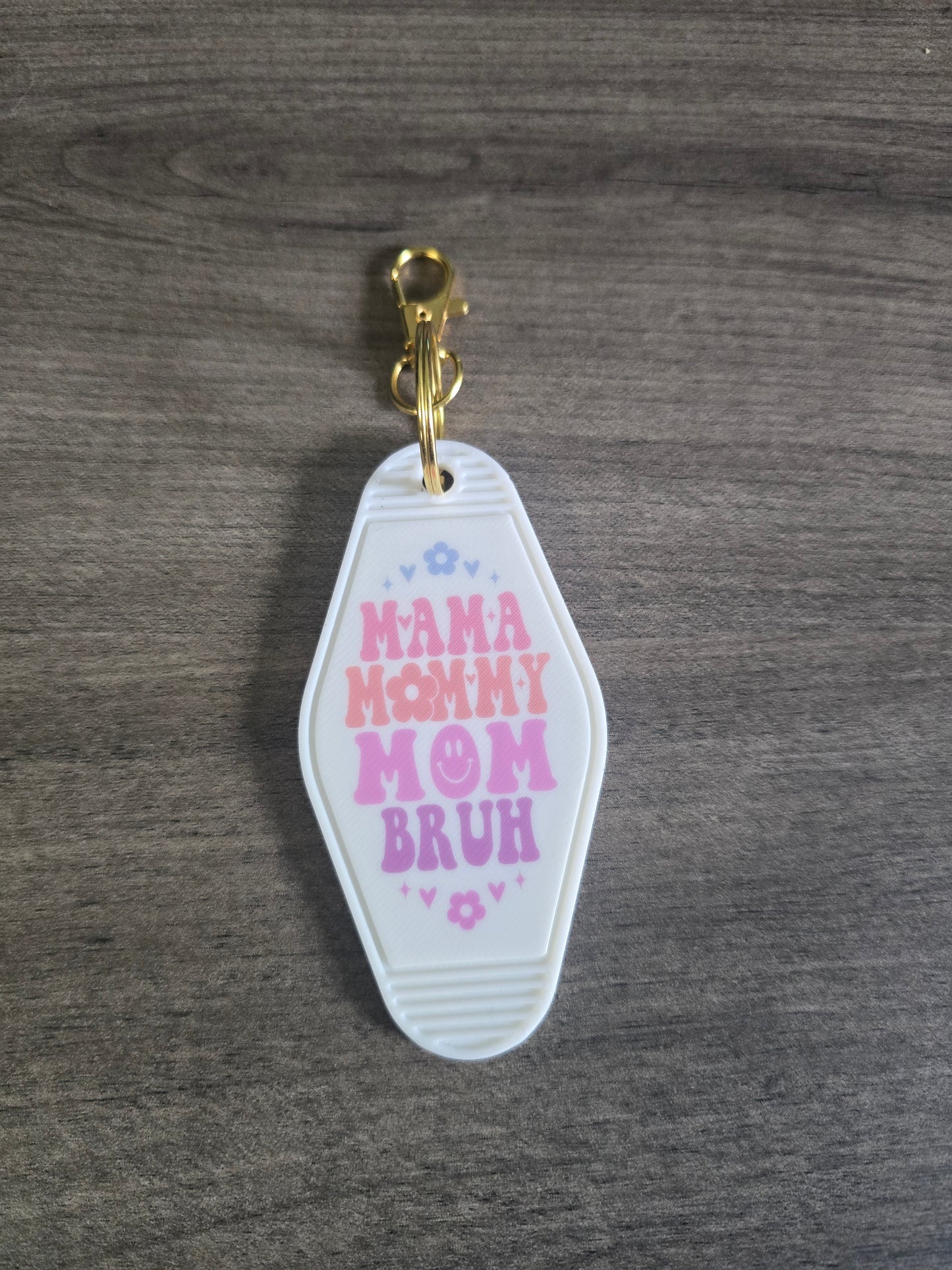 3D printed & UV printed motel keychain sarcastic